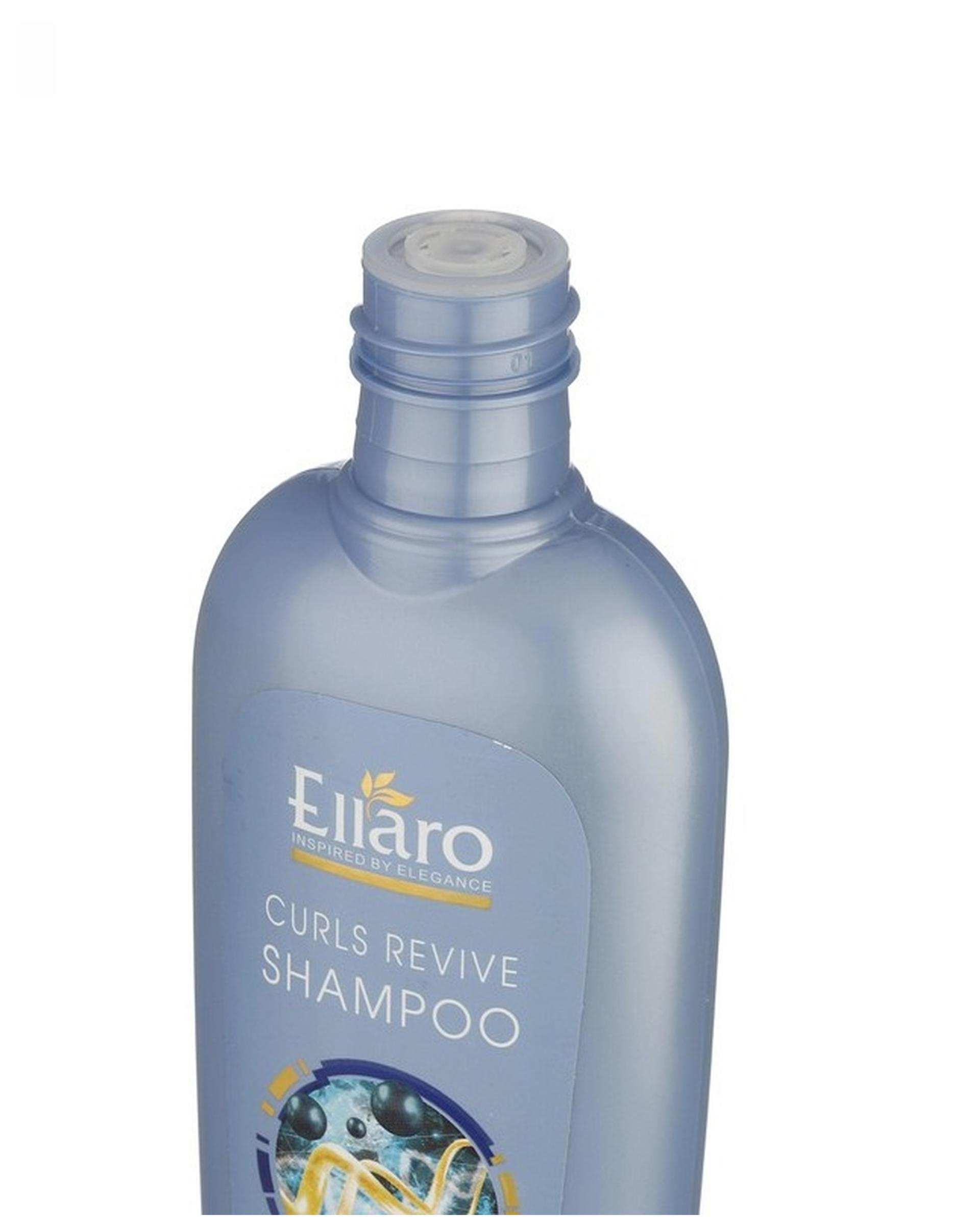 شامپو بدون سولفات موهای فر و مجعد الارو Ellaro مدل Curls Revive حجم 300ml