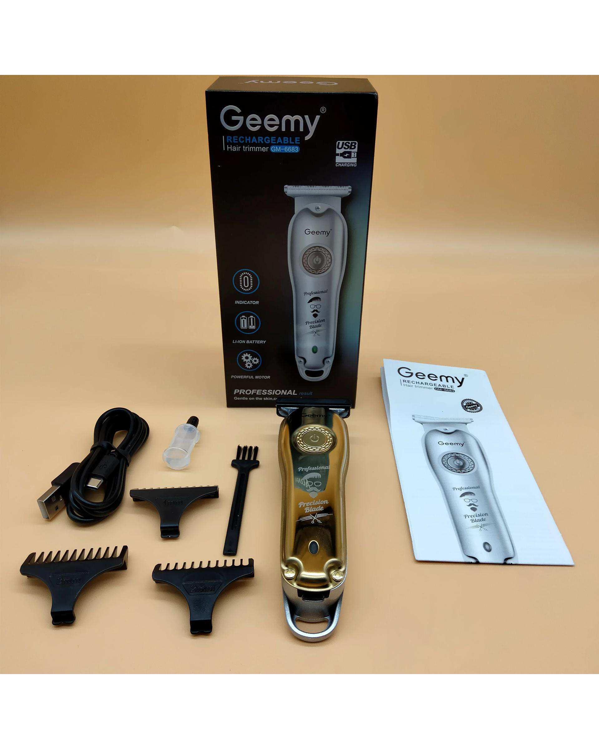 ماشین اصلاح موی سر و صورت طلایی جیمی Geemy مدل GM-6683