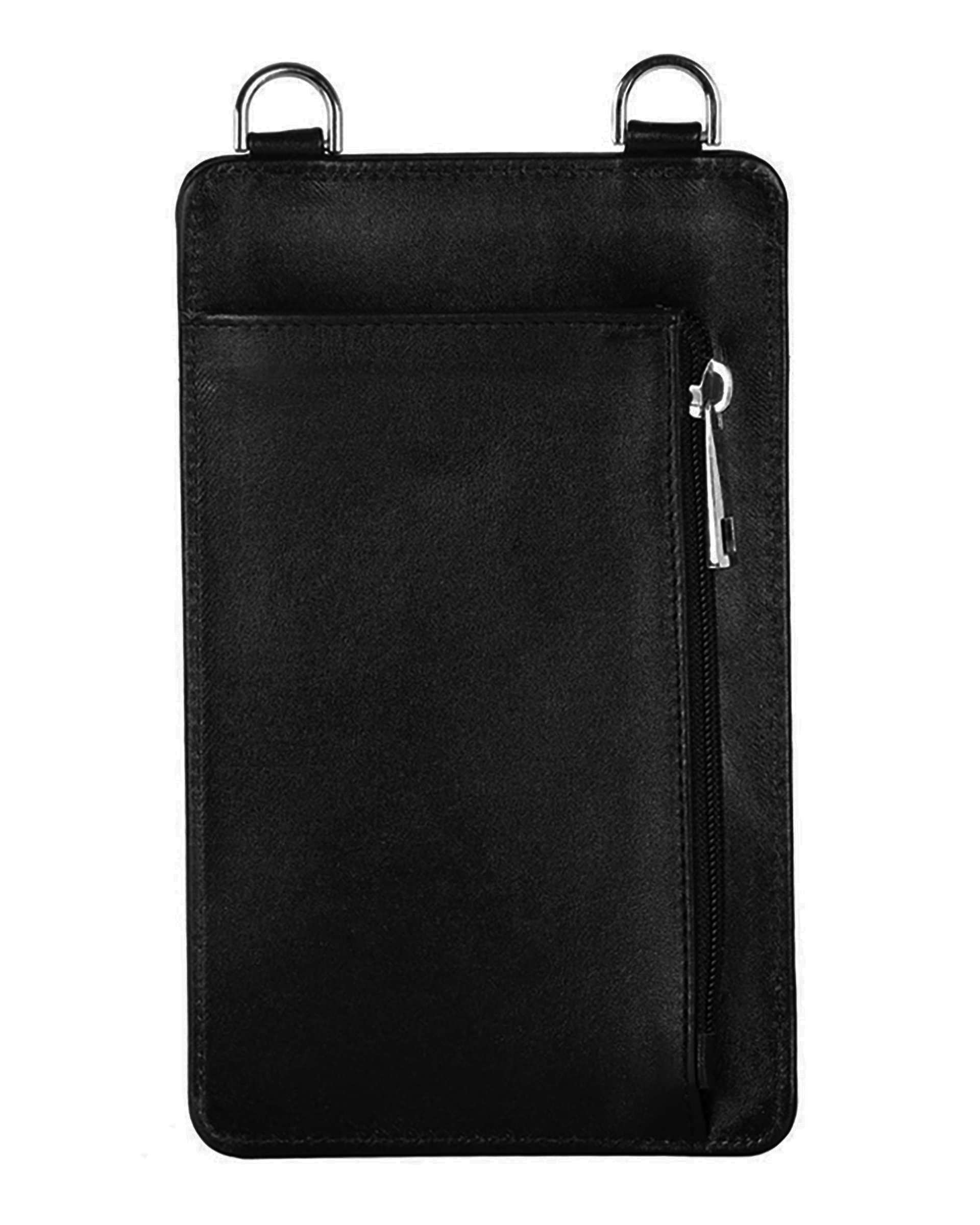 کیف دوشی چرم مدل DG73 مشکی چرم بارز Charm Barez