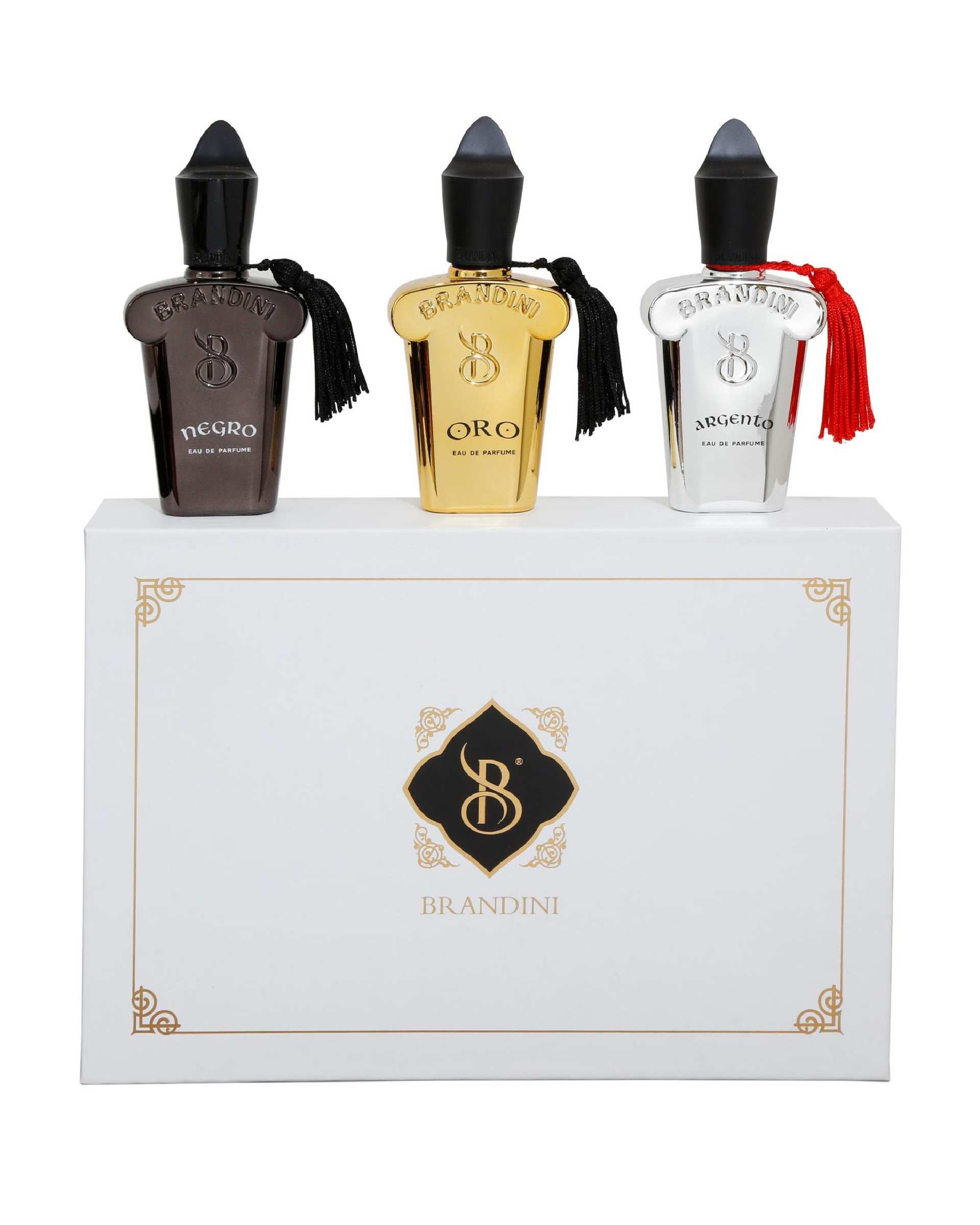 بسته هدیه عطر جیبی 3 عددی برندینی Casamorati GiftSet NOA Uni EDP 33ml Brandini