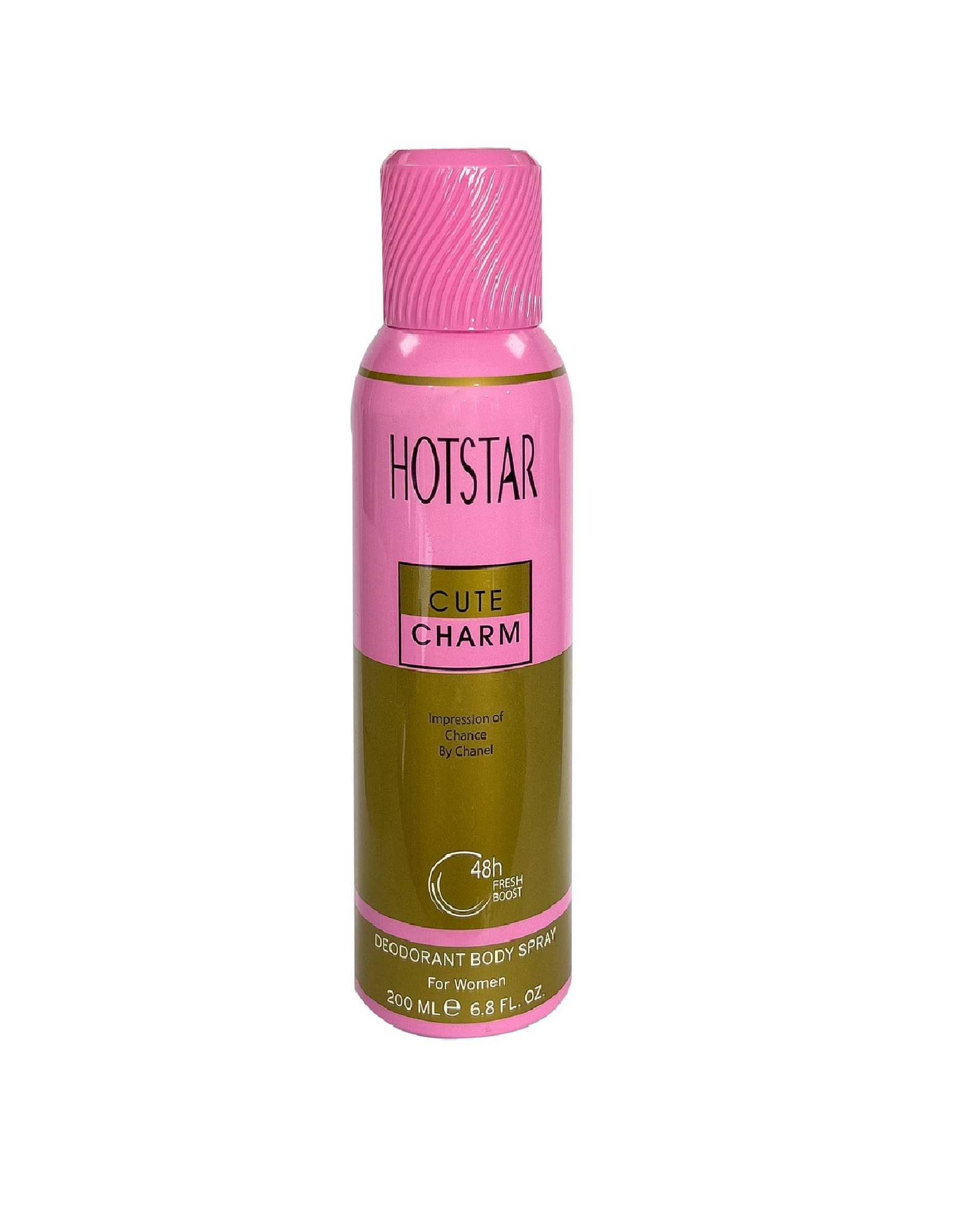 اسپری بدن زنانه هات استار Hotstar مدل Cute Charm حجم 200ml