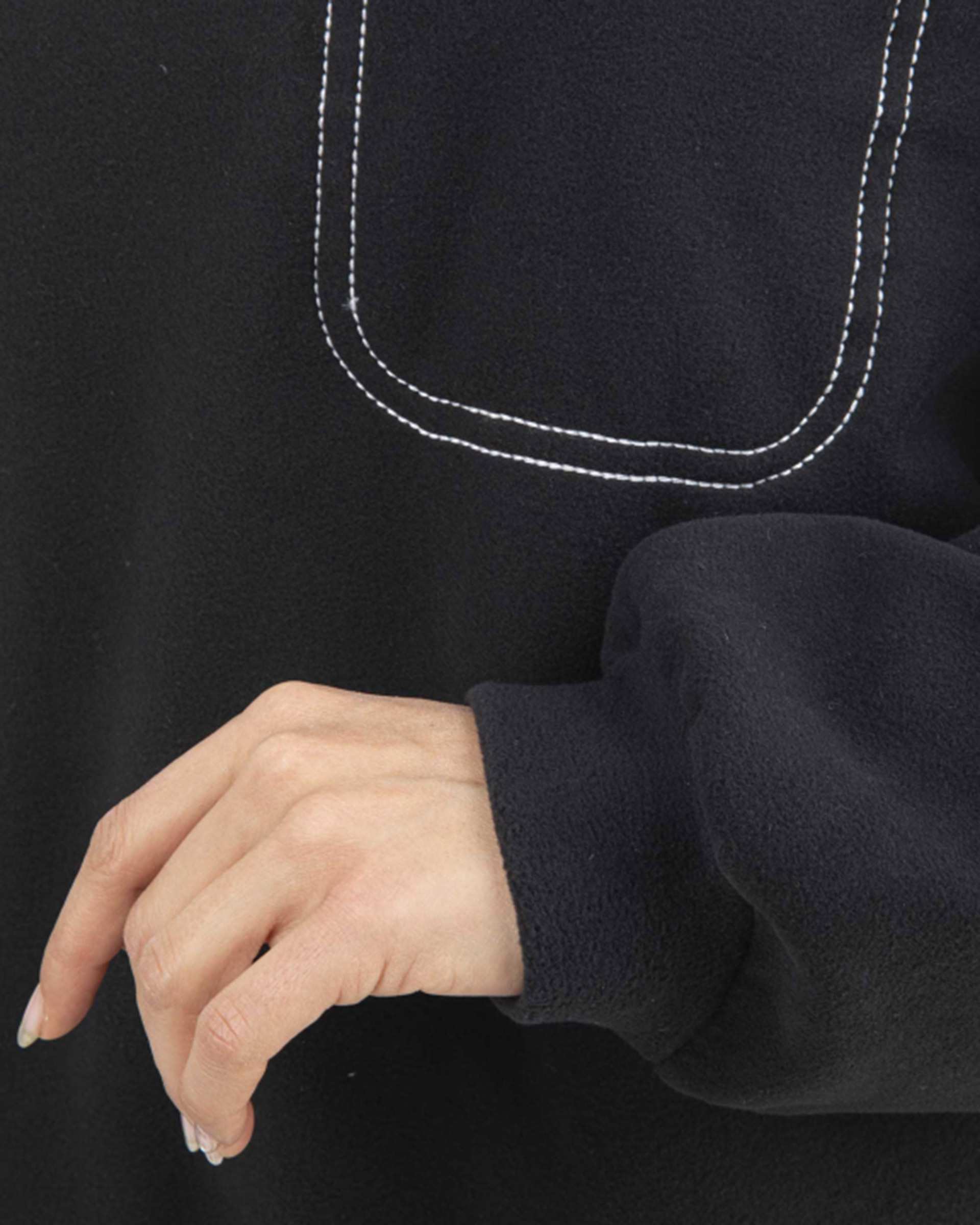 سویشرت زنانه جلو بسته مشکی آر ان اس RNS کد 11031861
