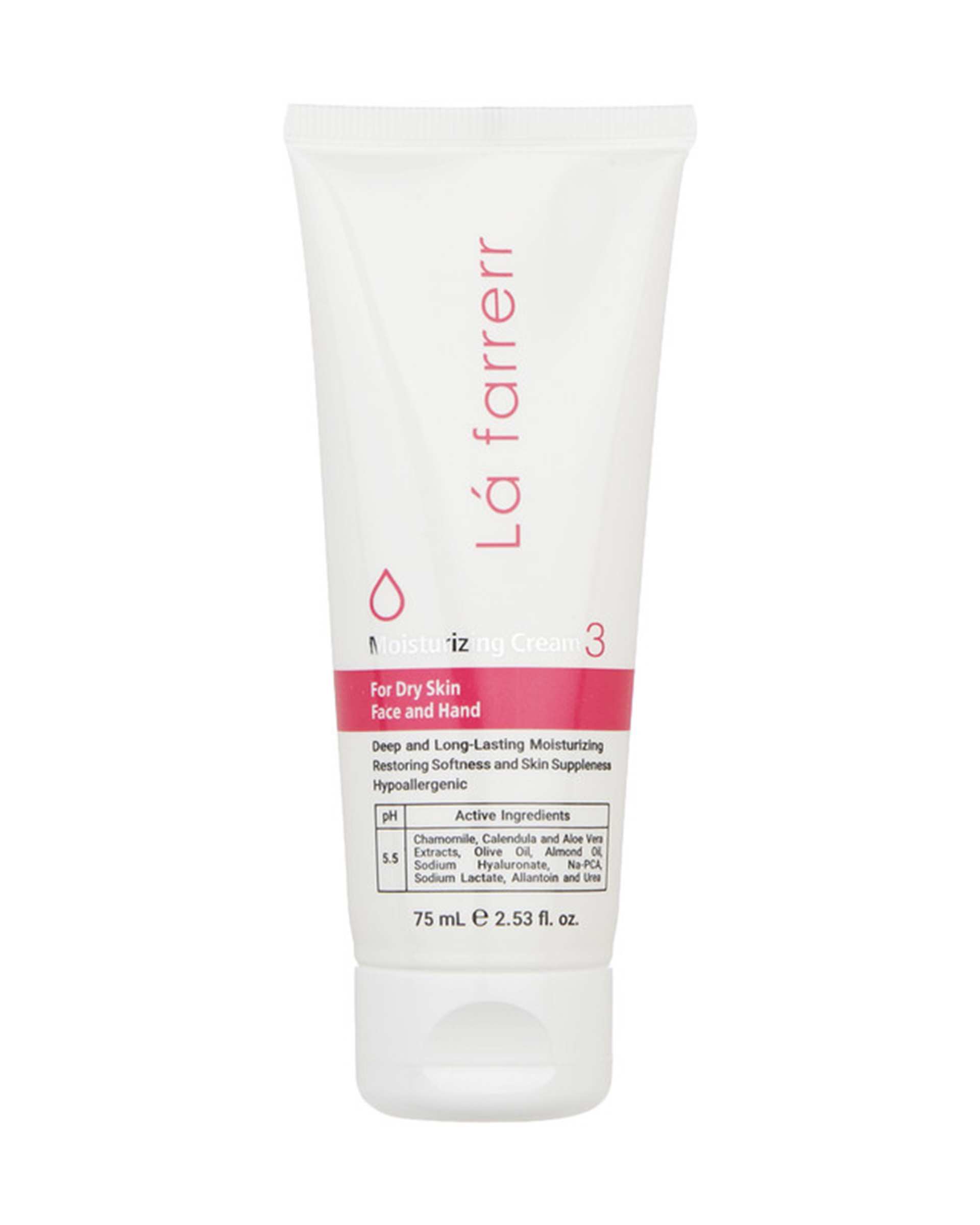 کرم مرطوب کننده صورت و دست لافارر La Farrerr مدل 03 مناسب پوست خشک 75ml
