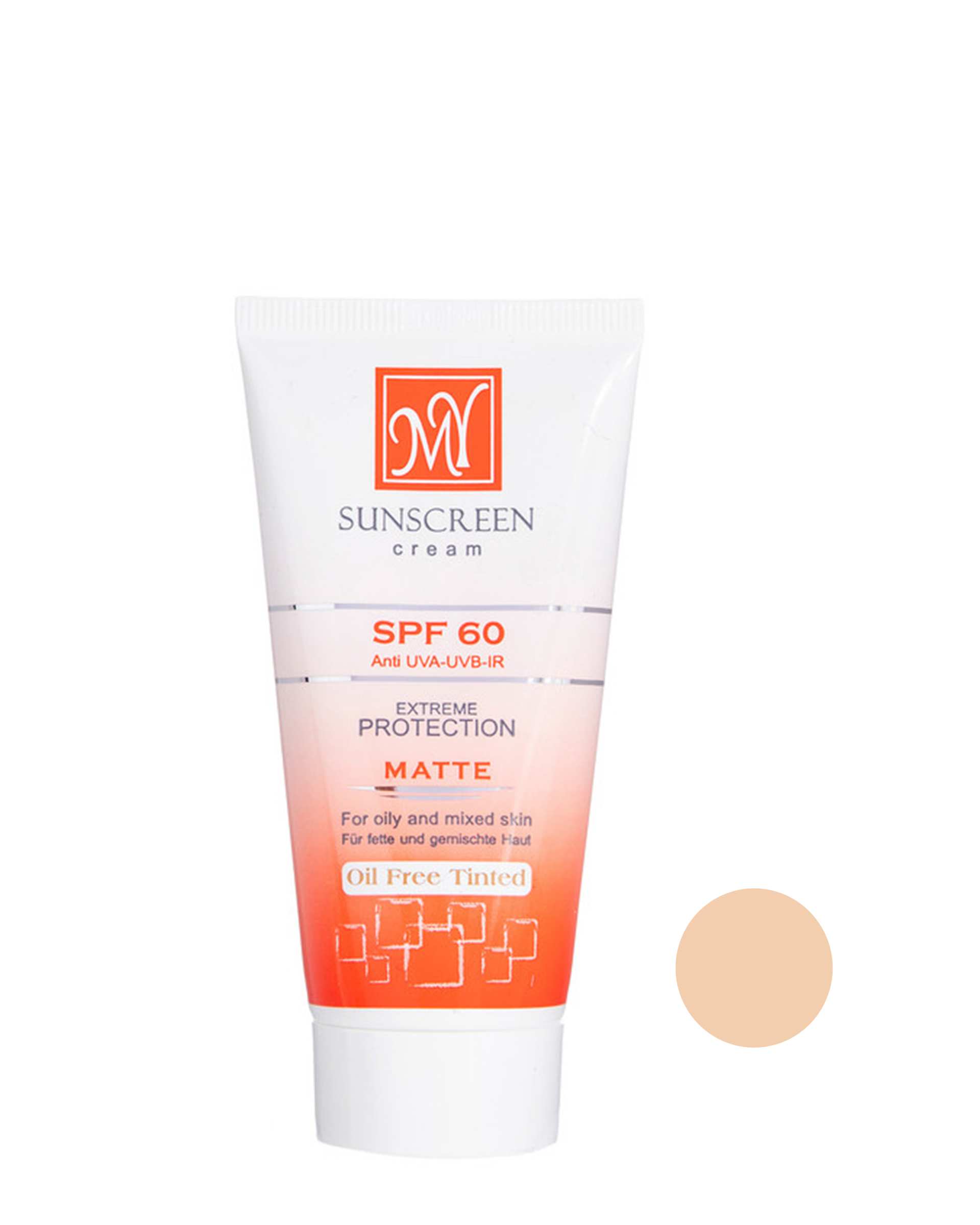 کرم ضد آفتاب رنگی SPF60 مای My مناسب پوست های چرب و مختلط 50ml