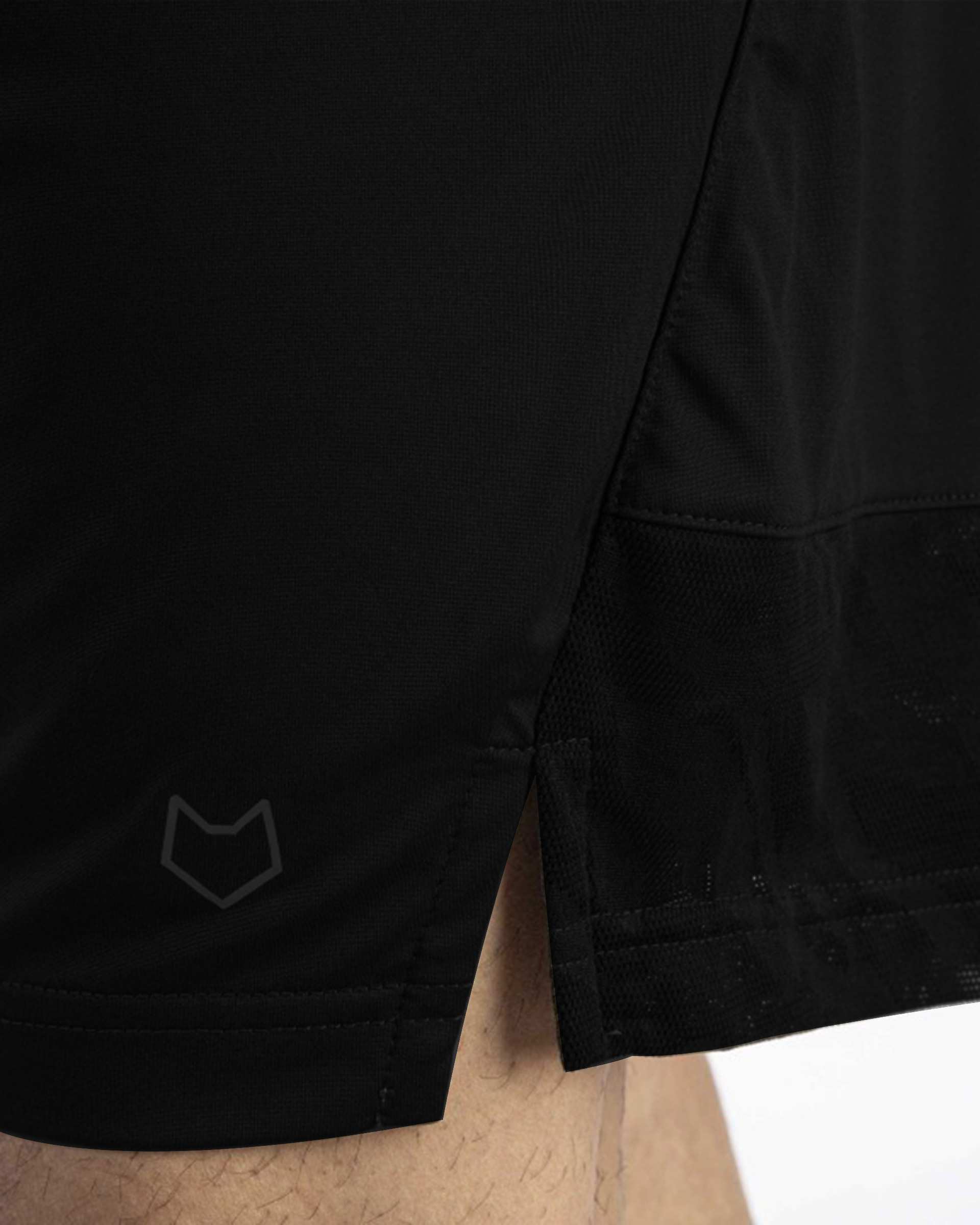 شلوارک مردانه ورزشی مشکی مل اند موژ Mel & Moj کد M08301-001