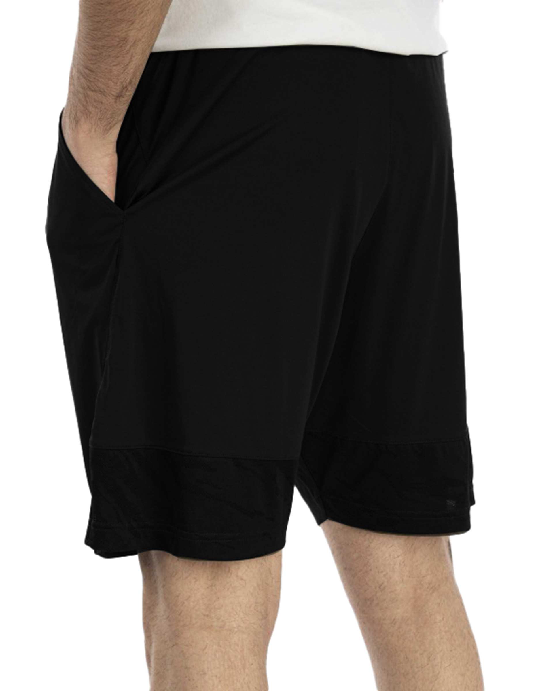 شلوارک مردانه ورزشی مشکی مل اند موژ Mel & Moj کد M08301-001