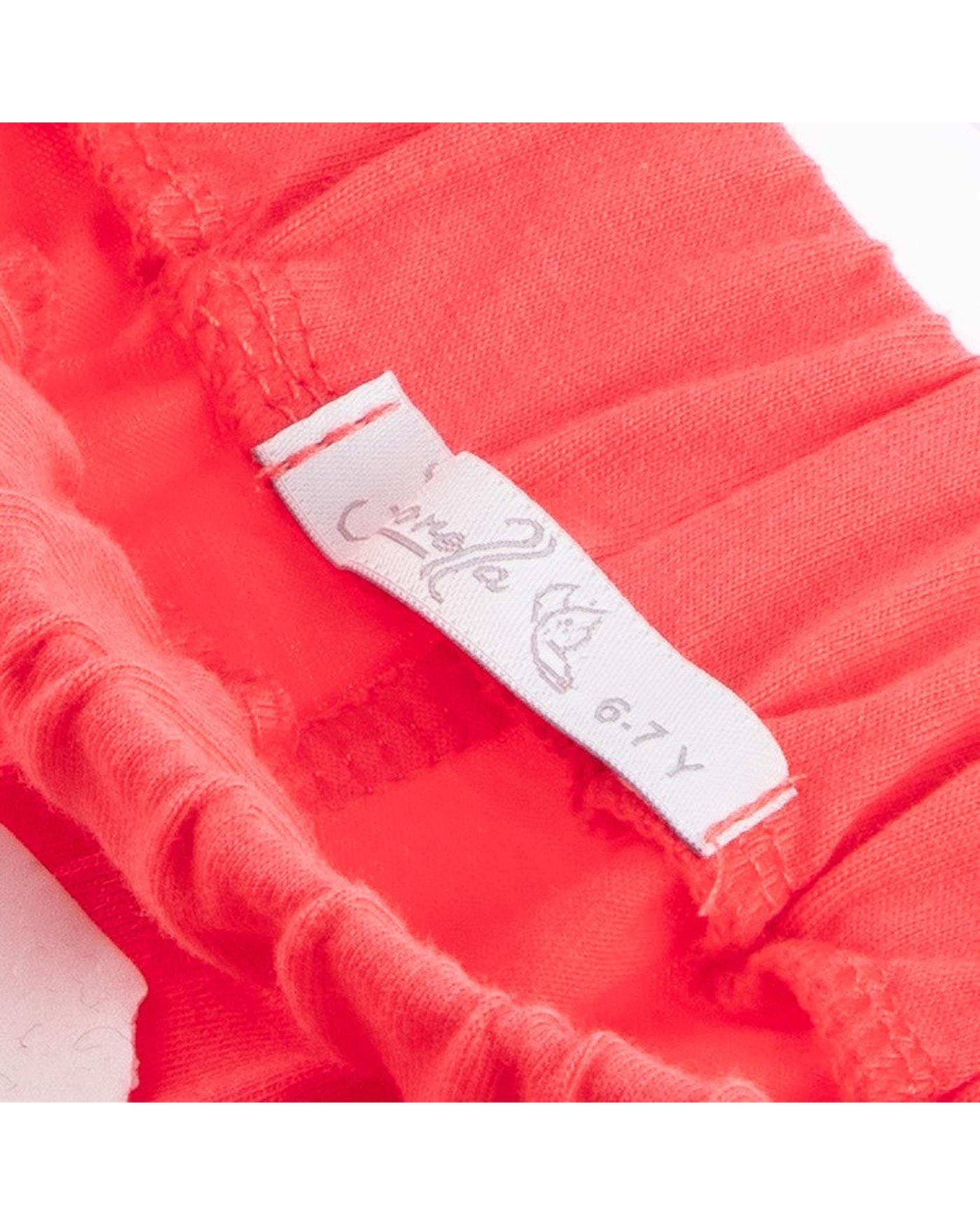ست تاپ و شلوارک دخترانه فیورلا Fiorella طرح گربه و بستنی کد 33031