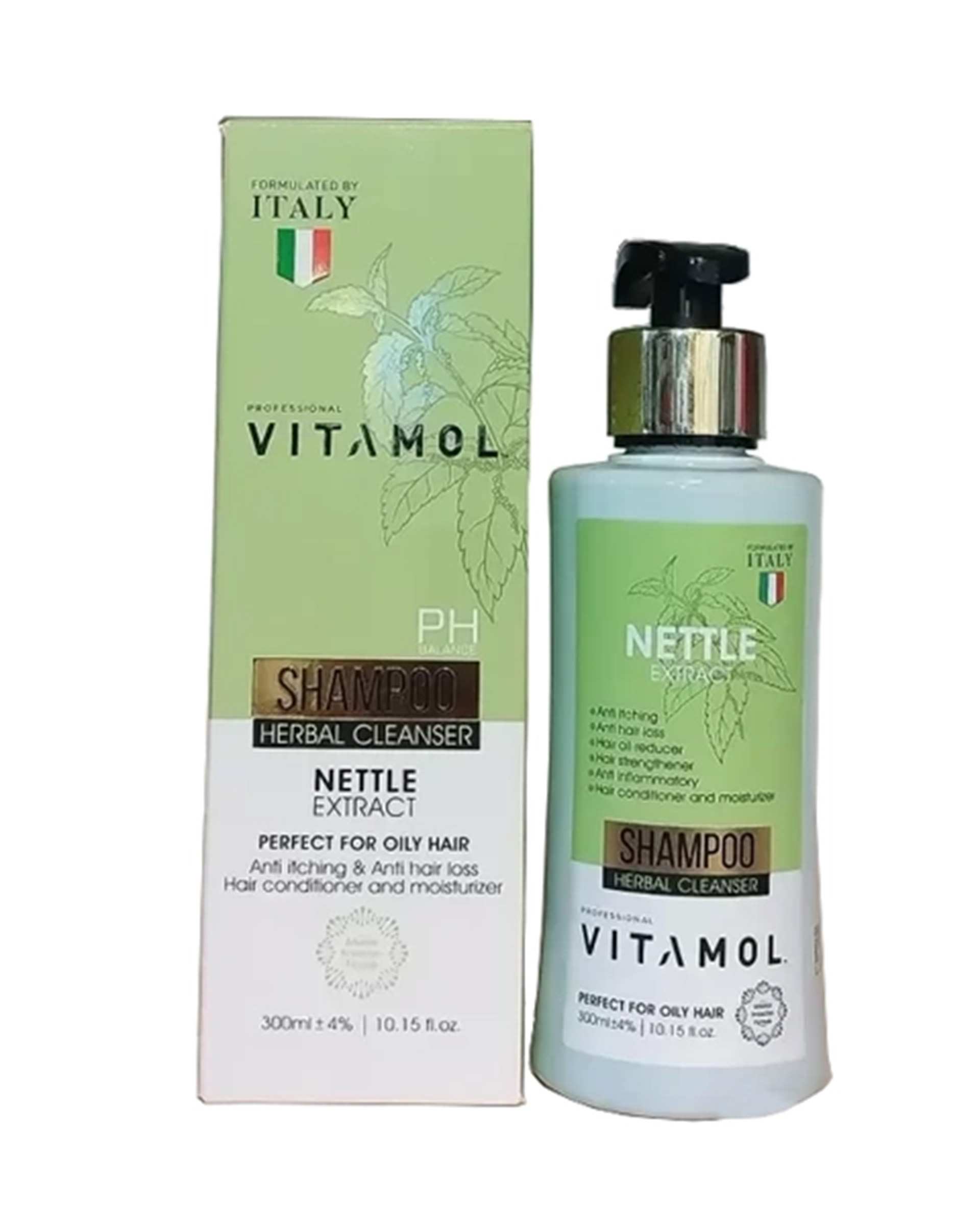 شامپو موهای چرب ویتامول Vitamol حاوی گزنه