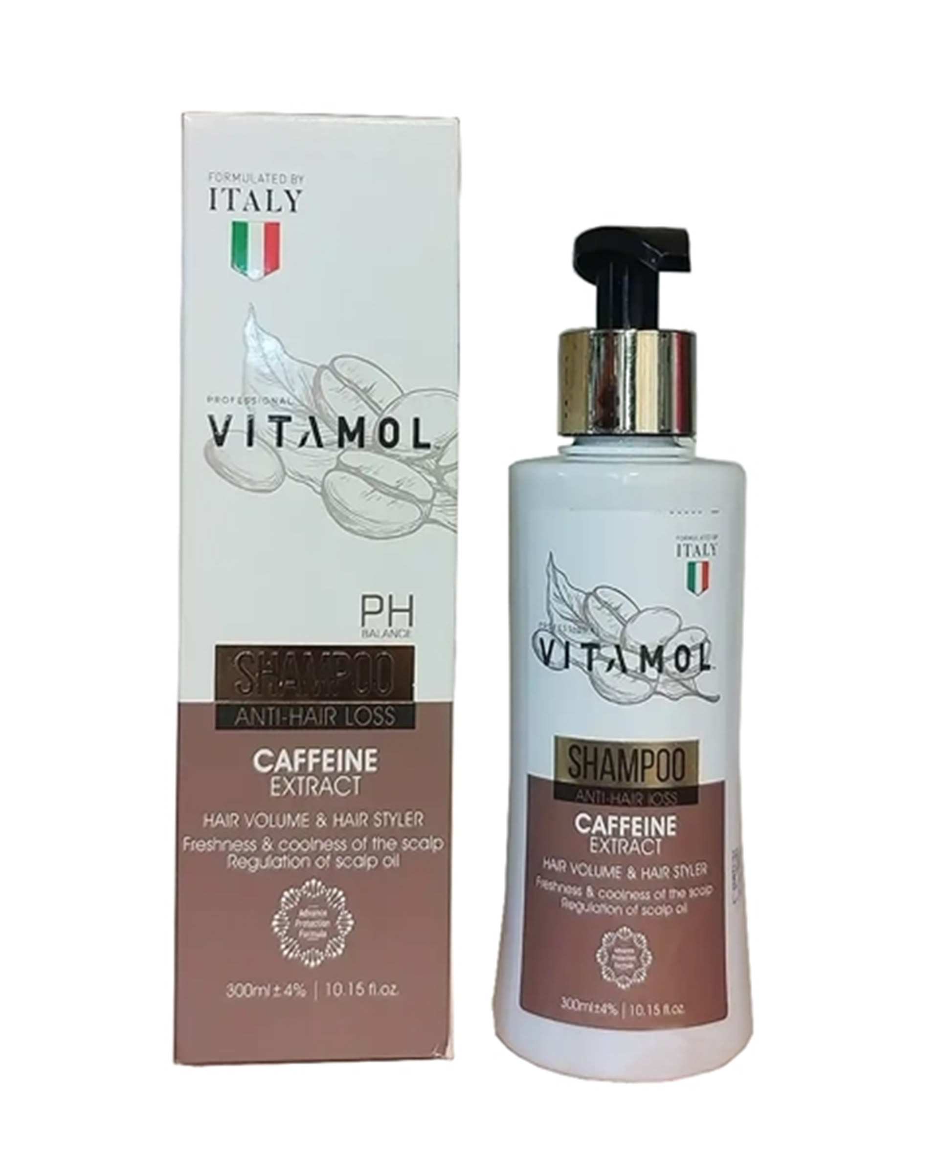 شامپو ضد ریزش مو ویتامول Vitamol حاوی کافئین