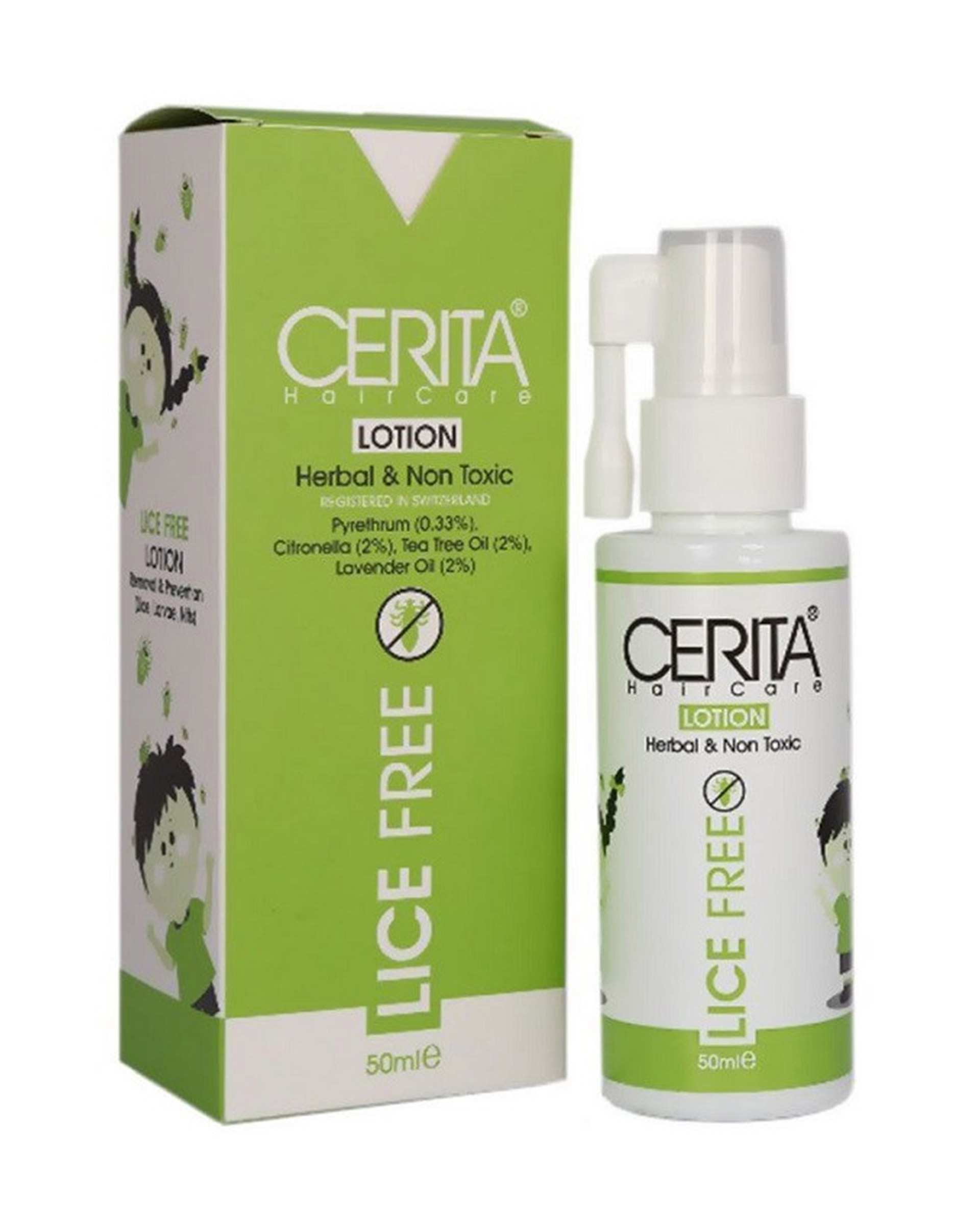 لوسیون لایس فری سریتا Cerita مدل Lice Free Lotion