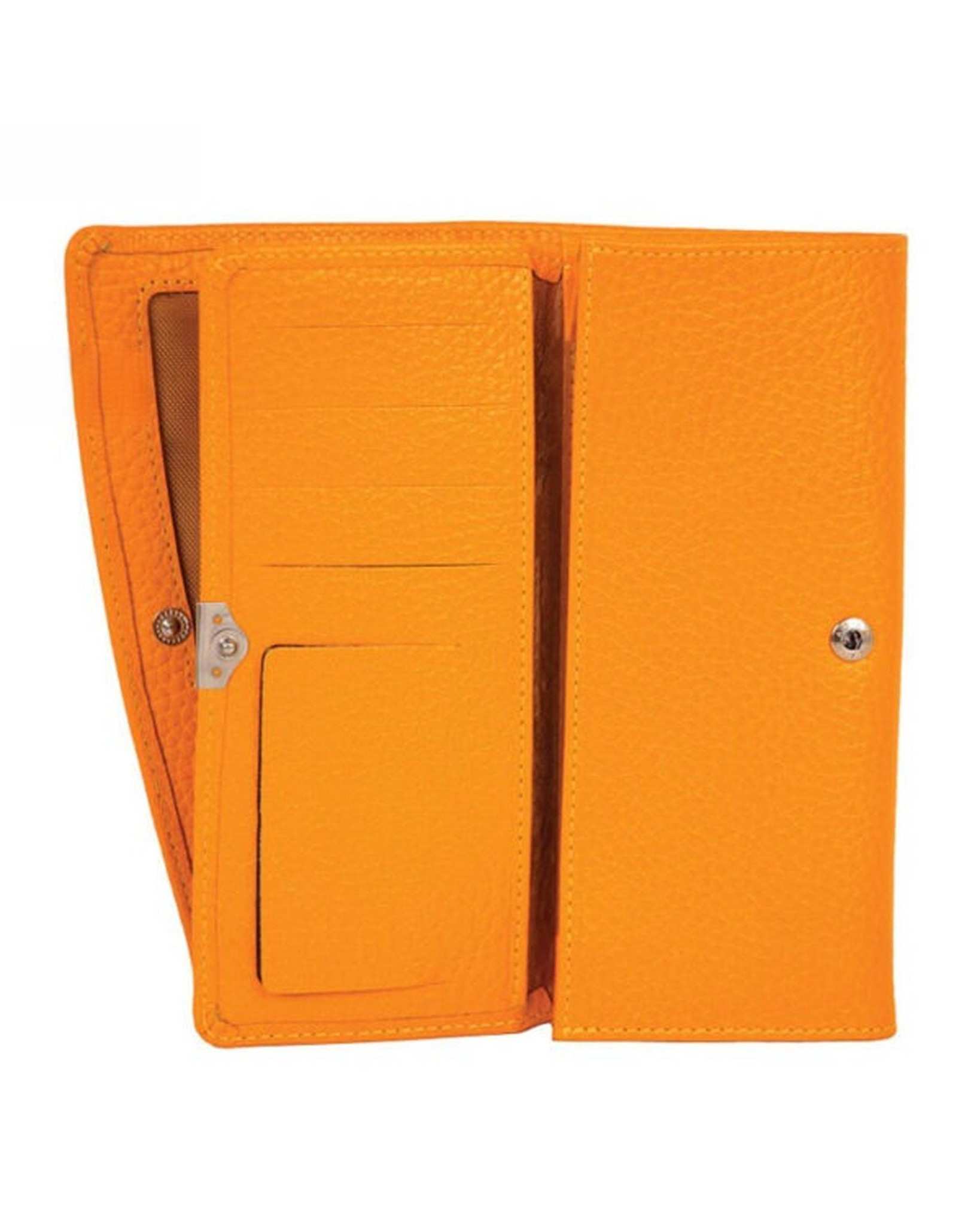کیف پول چرم زنانه زرد چرم بارز Charm Barez مدل DM21.GRS