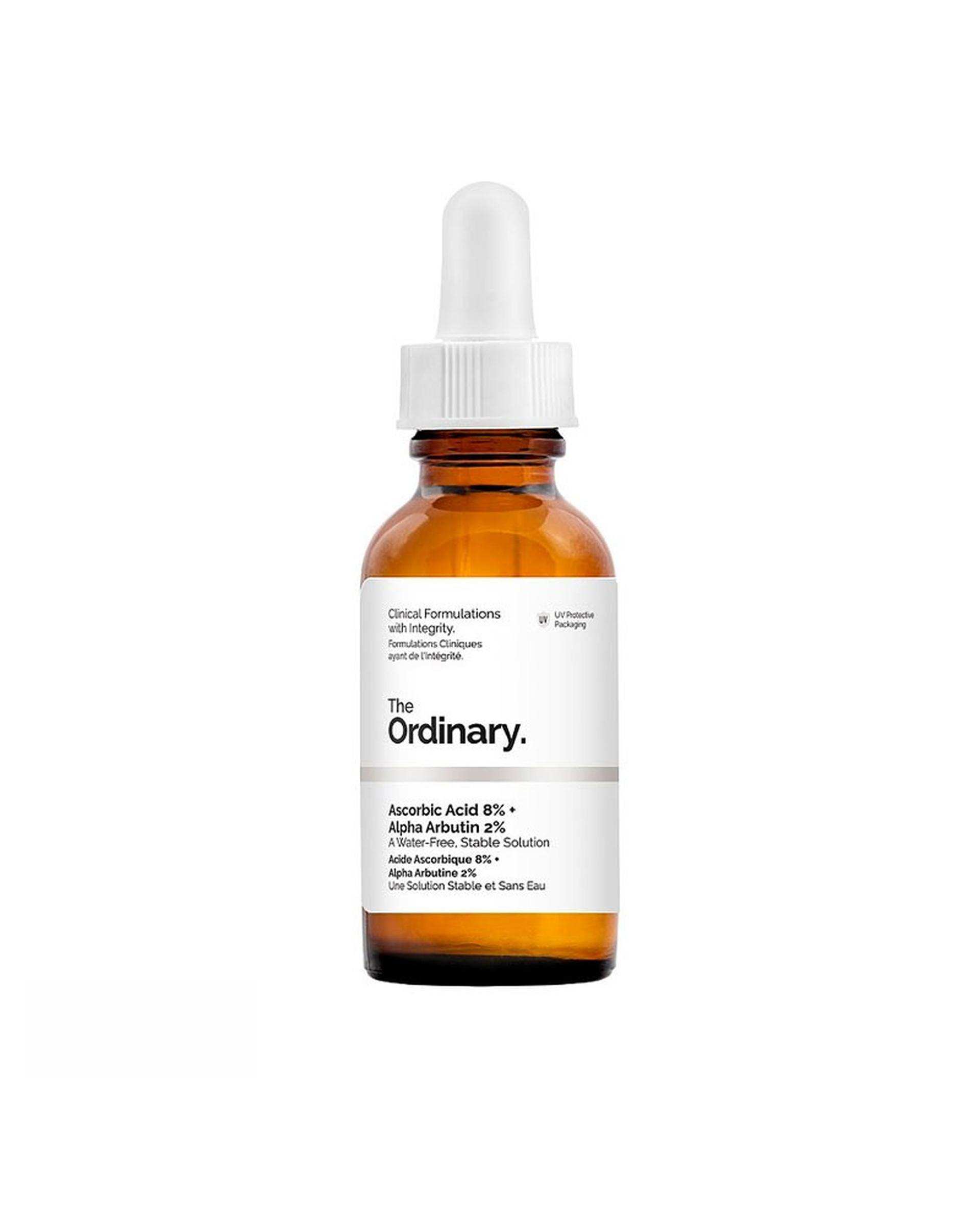 سرم صورت اوردینری The Ordinary حاوی آسکوربیک اسید 8% و آلفا آربوتین 2% حجم 30ml