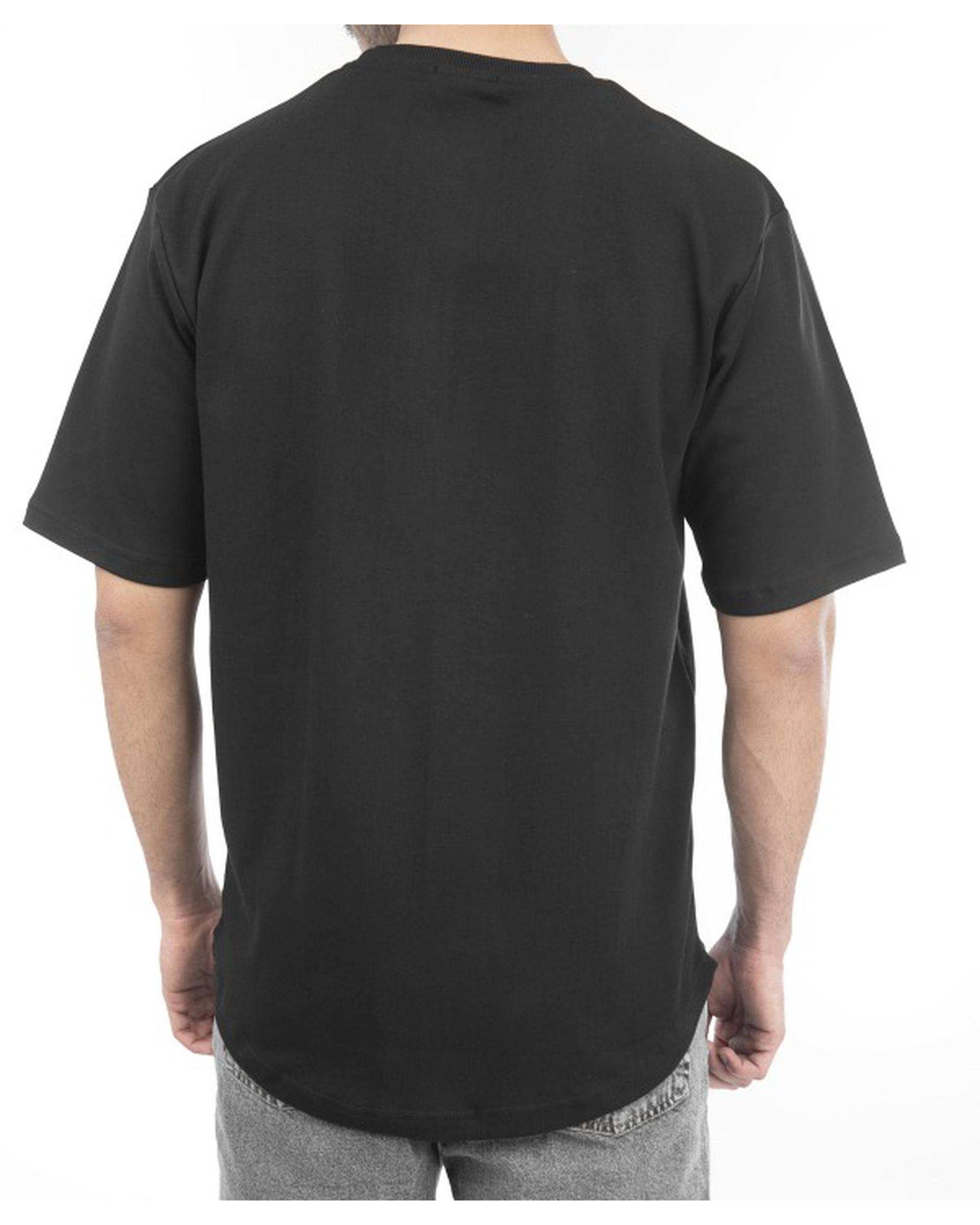 تی شرت مردانه لانگ مشکی آر ان اس RNS کد 12031855