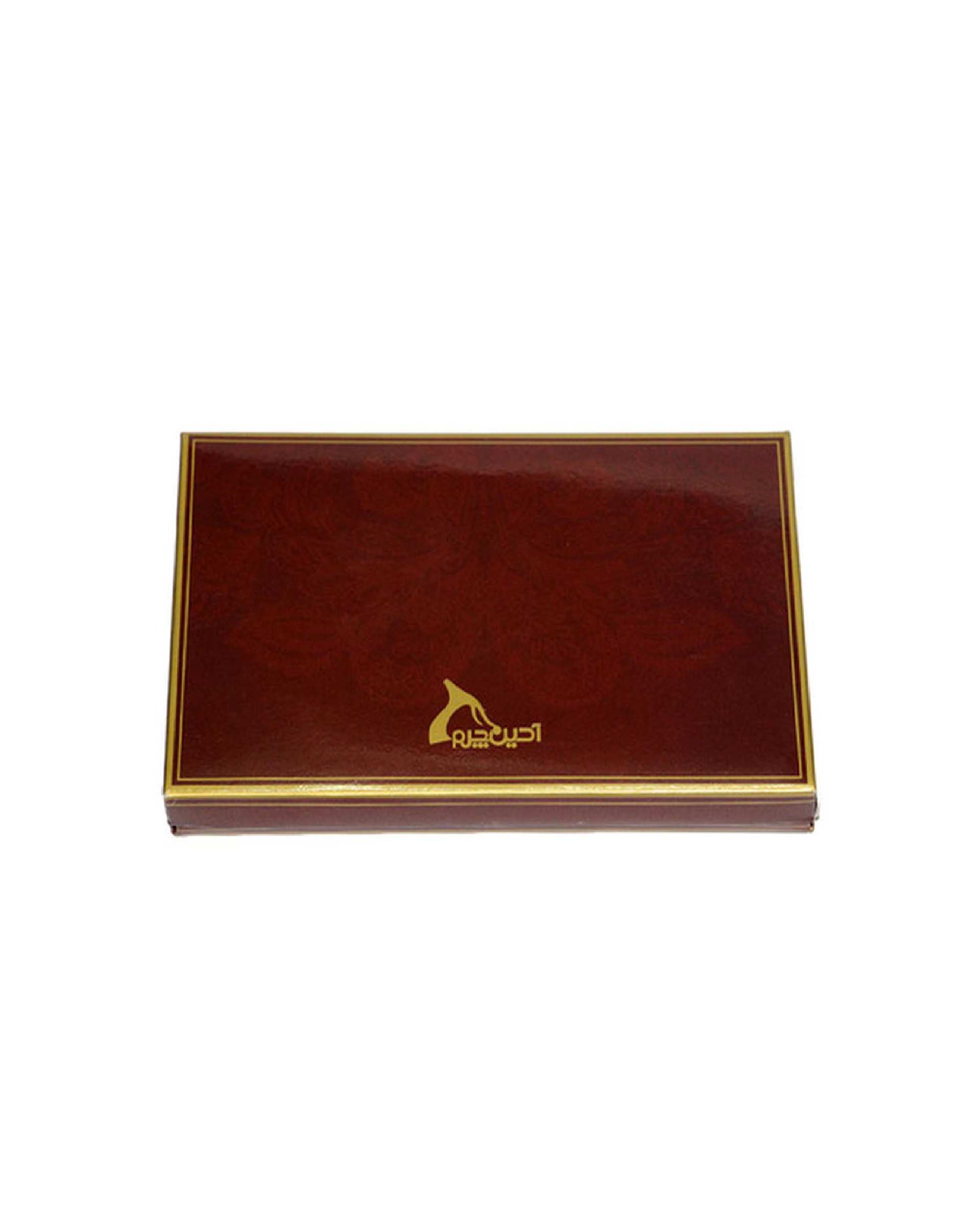 کیف پول چرم زنانه قهوه ای تیره چرم بارز Charm Barez مدل DM30