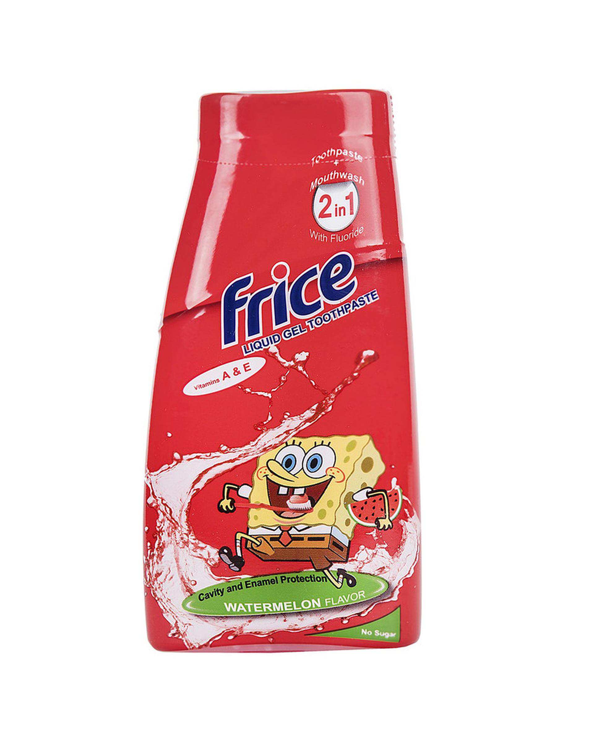 خمیر دندان و دهانشویه مایع ژلی کودک فریس Frice مدل 2in1 Watermelon حجم 100ml