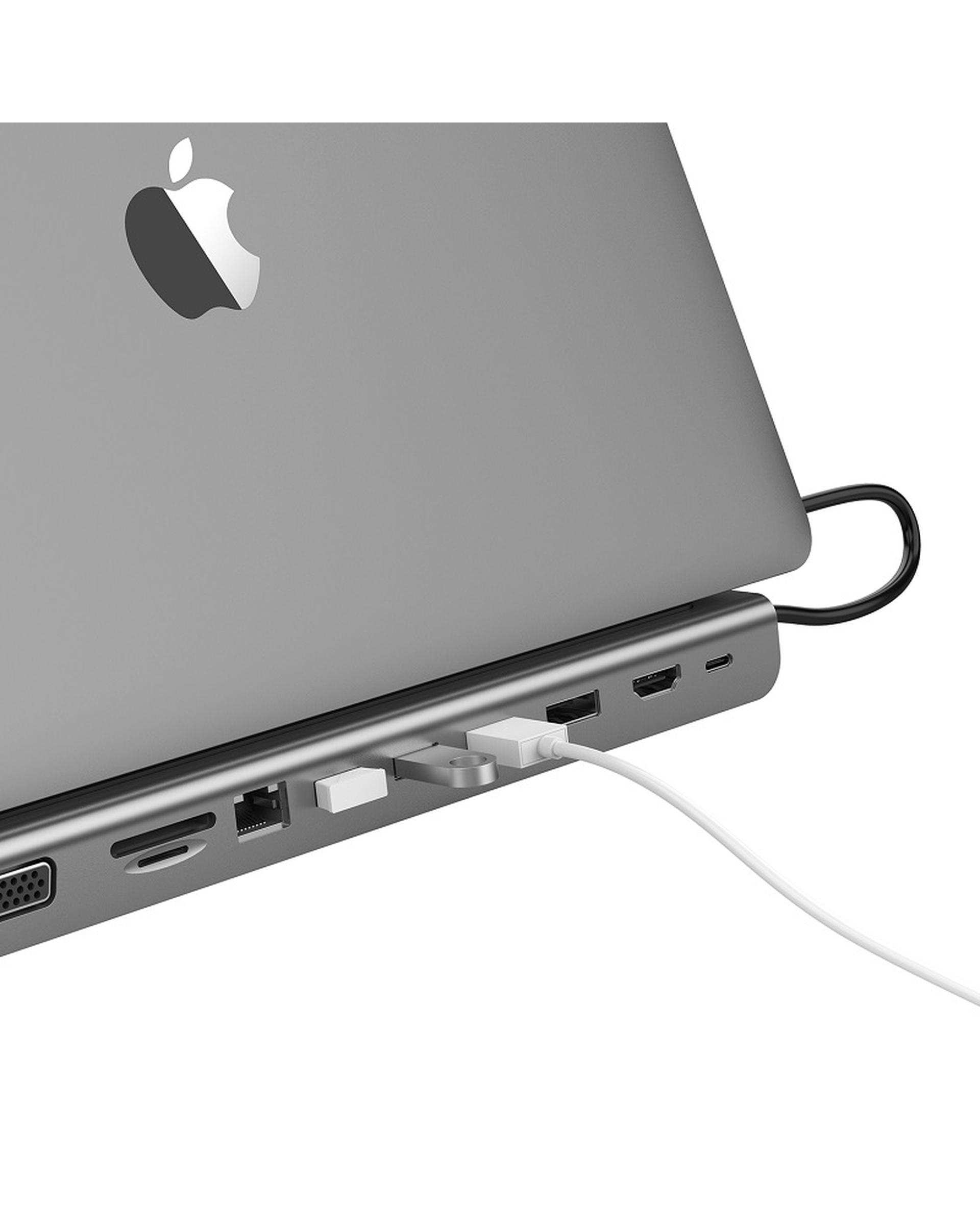 داک استیشن 11 پورت USB-C لنشن Lention مدل C95 خاکستری