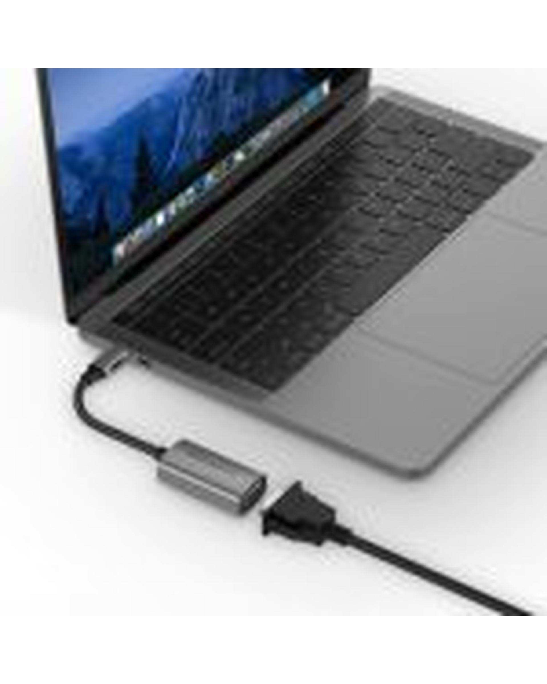 مبدل USB-C به VGA لنشن Lention مدل CU604 خاکستری