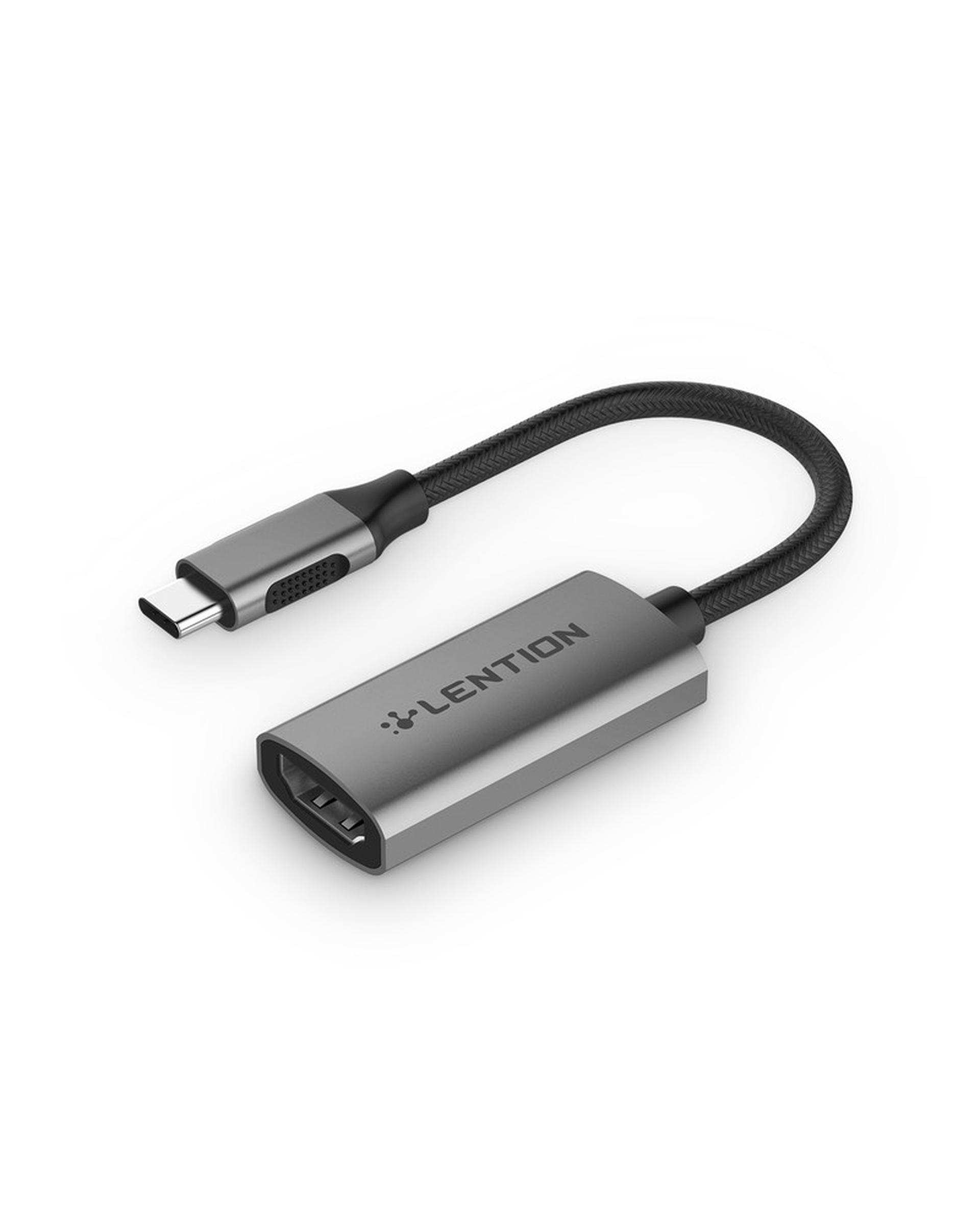 مبدل USB-C به HDMI لنشن Lention مدل CU607H خاکستری