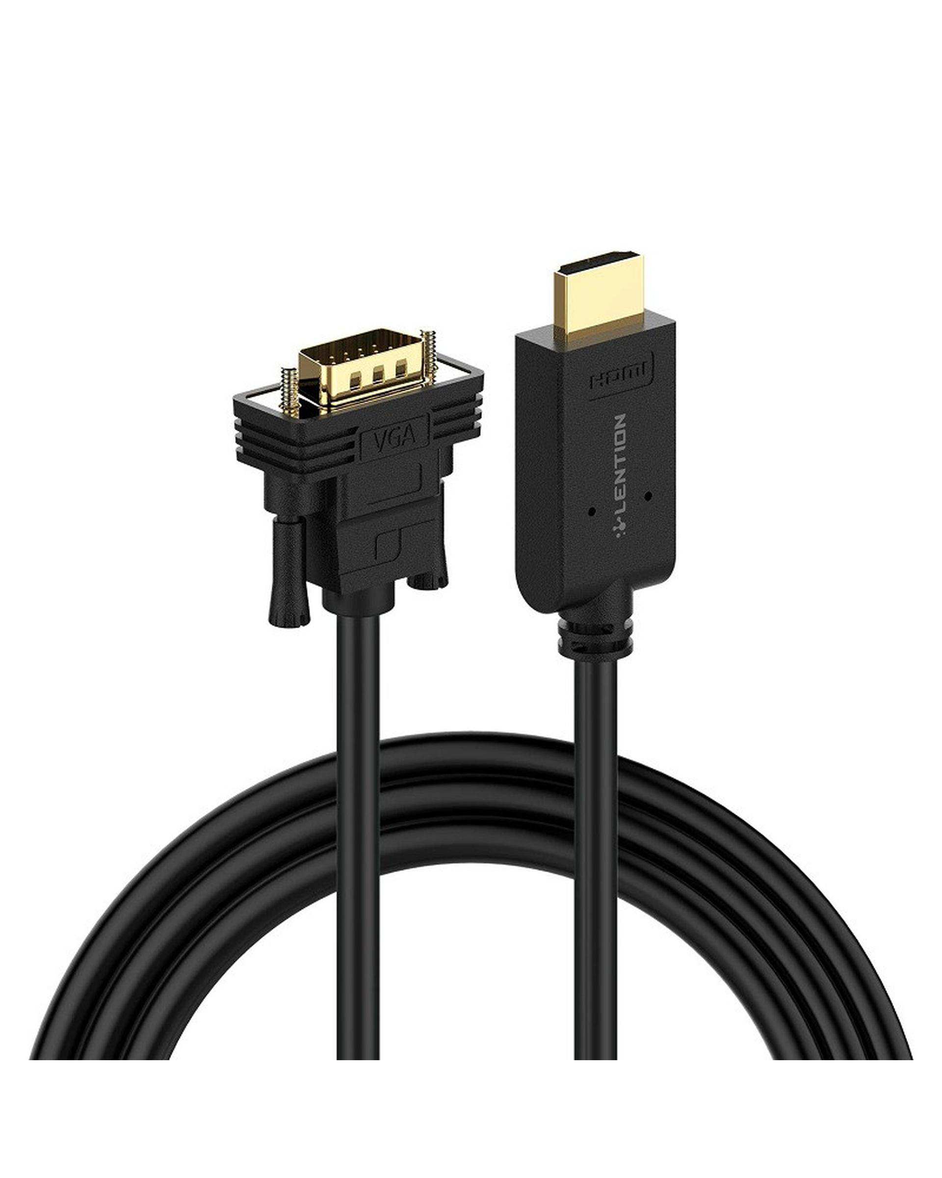 مبدل HDMI به VGA لنشن Lention مدل CB-HV مشکی