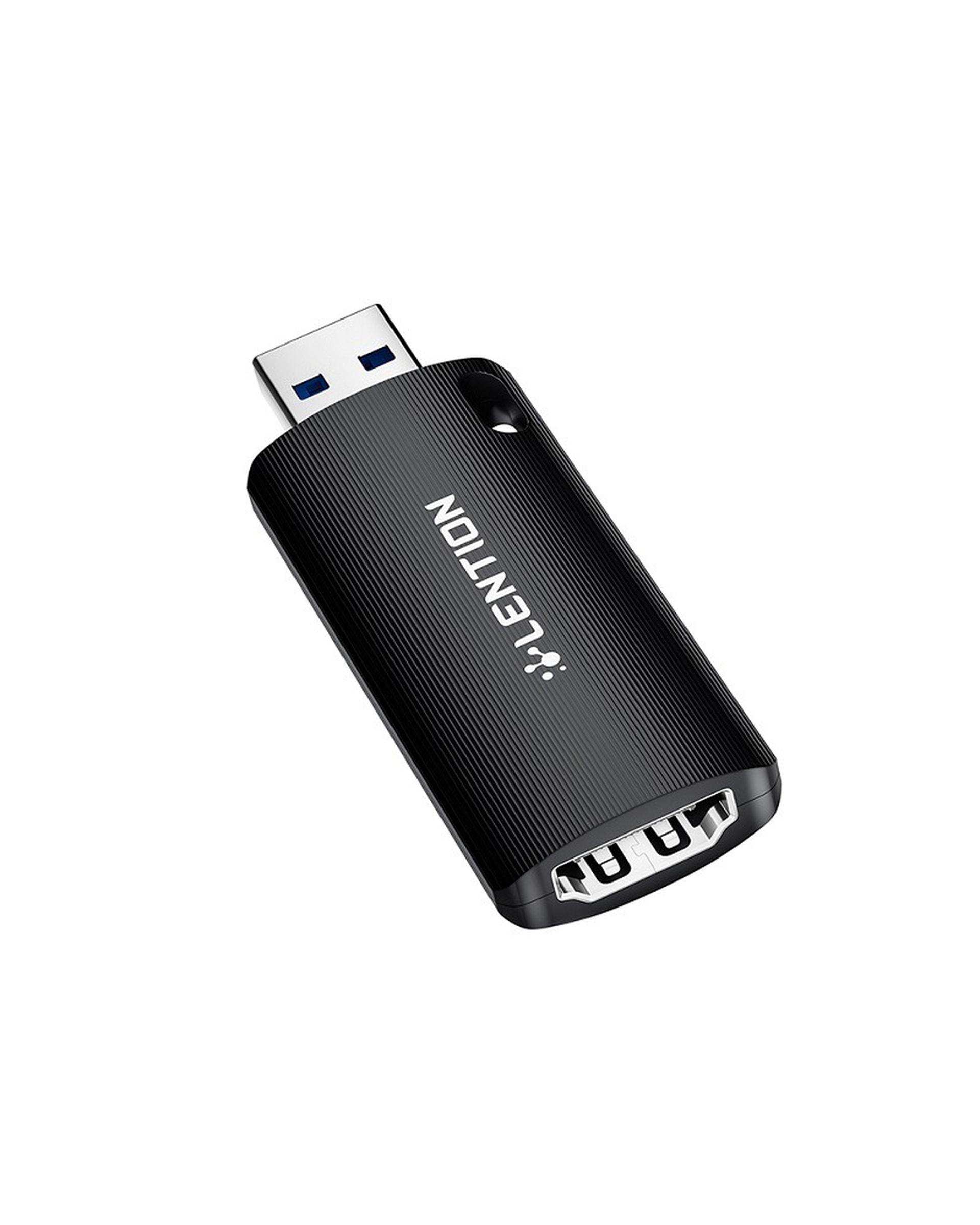 مبدل HDMI به USB لنشن Lention مدل V20 مشکی