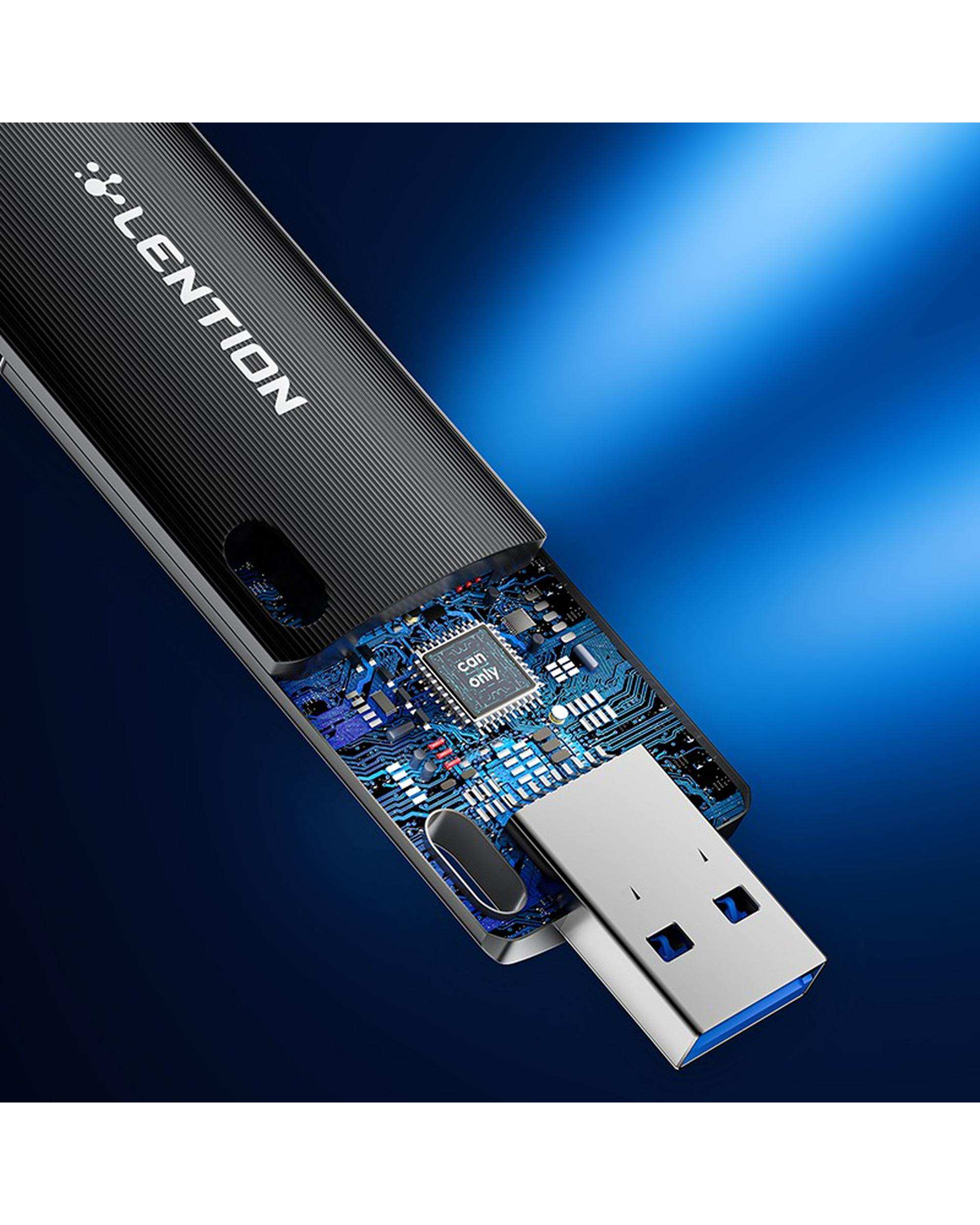 مبدل HDMI به USB لنشن Lention مدل V20 مشکی