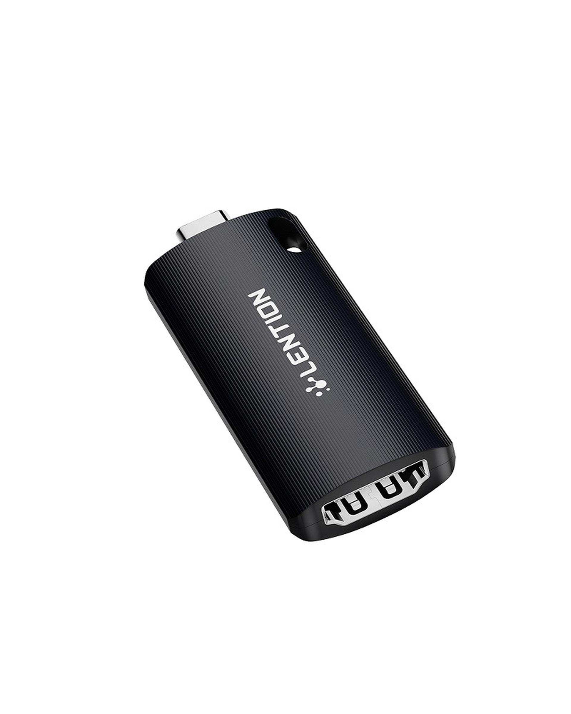 مبدل HDMI به USB-C لنشن Lention مدل VC20 مشکی