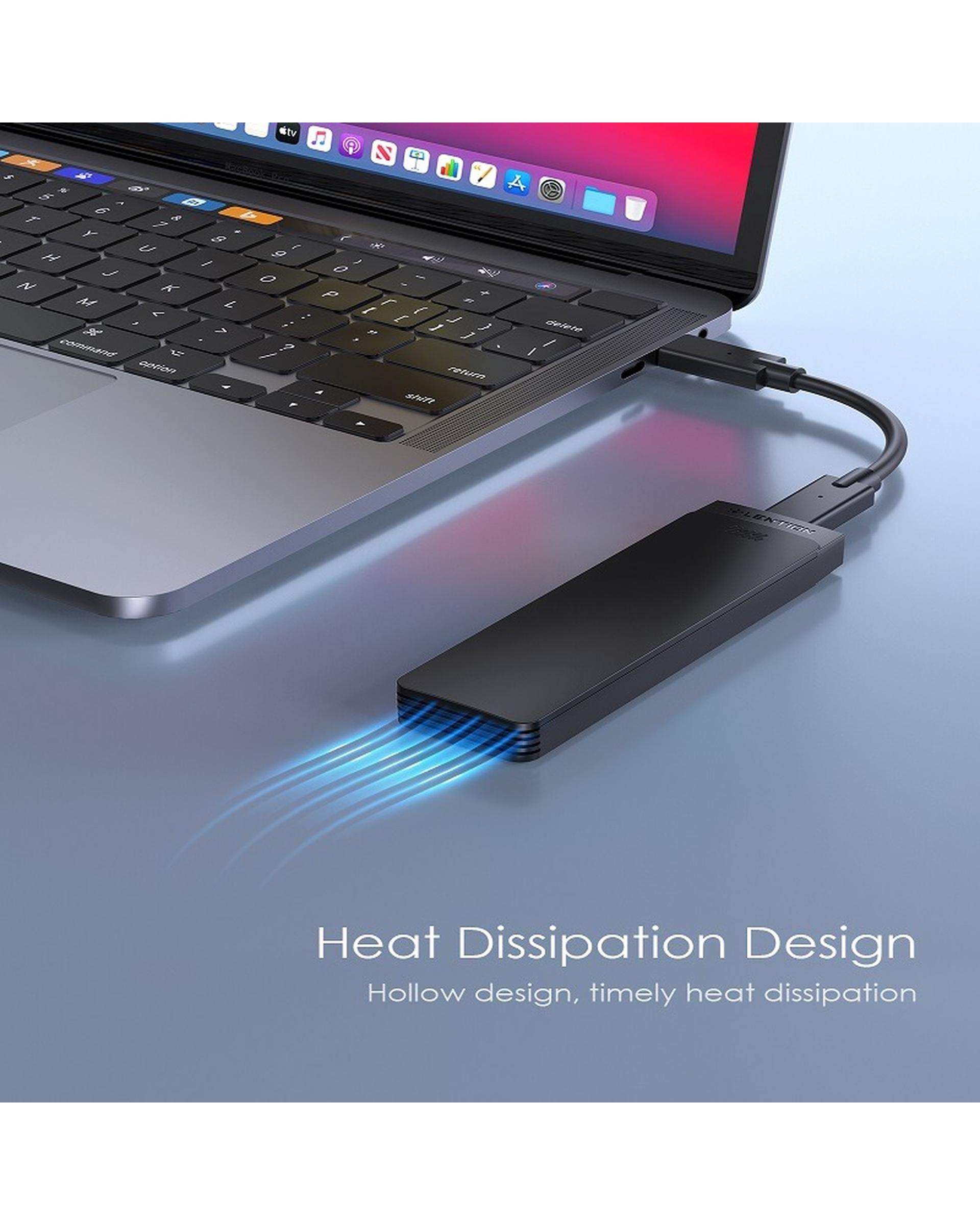 مبدل USB-C به M.2 لنشن Lention مدل C9B مشکی