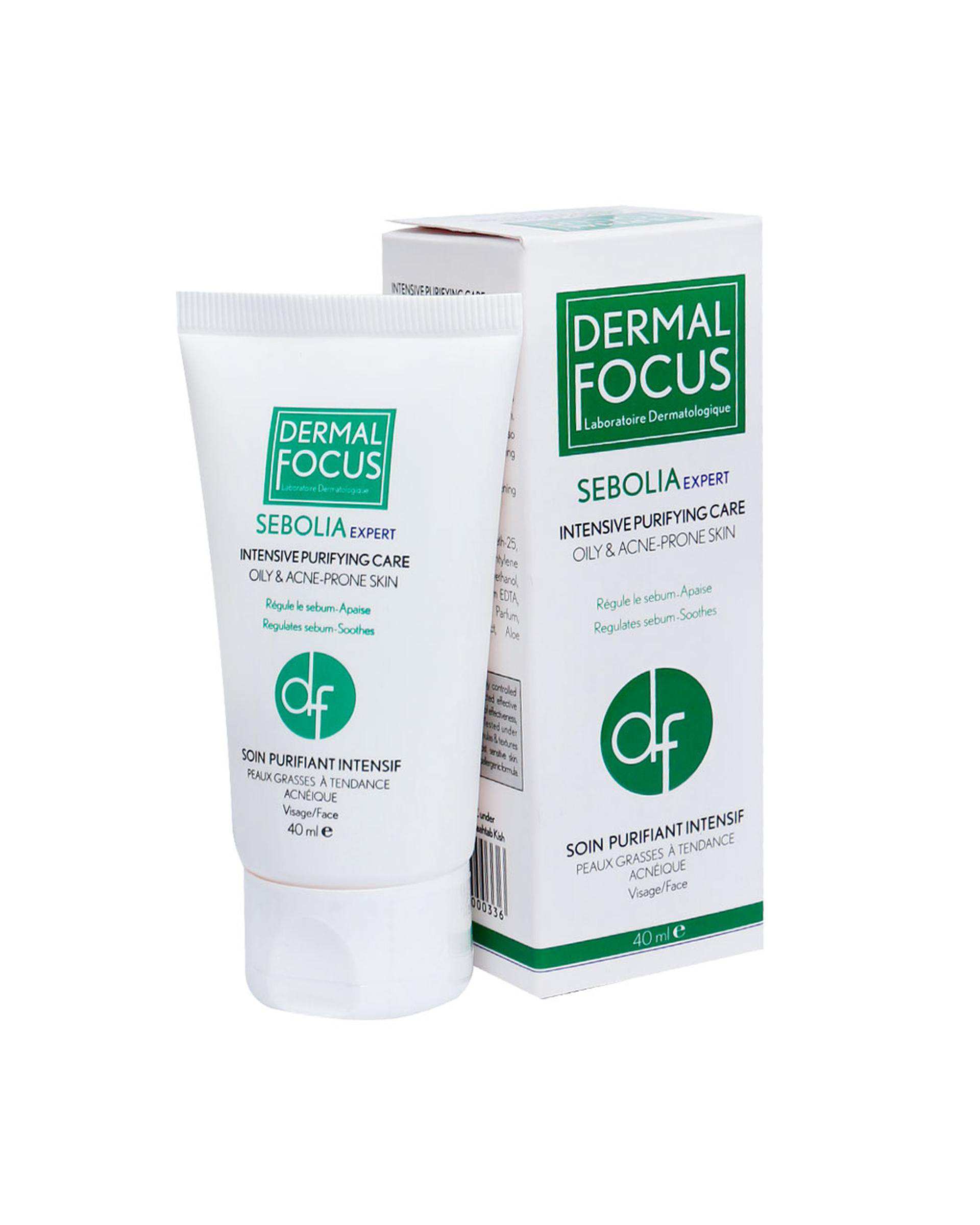 ژل ضد جوش درمال فوکوس Dermal Focus مدل Sebolia Expert حجم 40ml