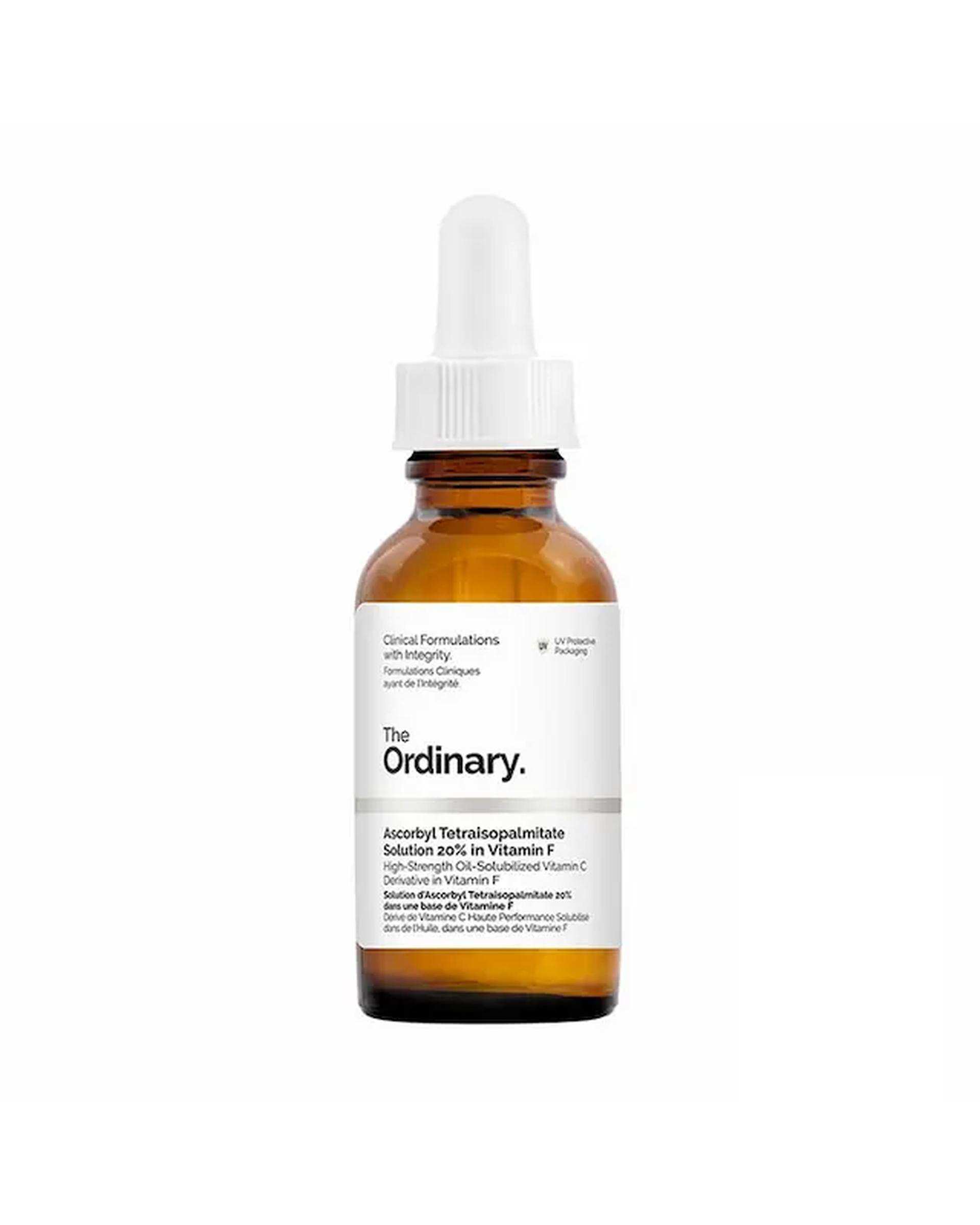 سرم صورت اوردینری The Ordinary حاوی اسکوربیل تترا ایزوپالمیتات 20% در ویتامین F