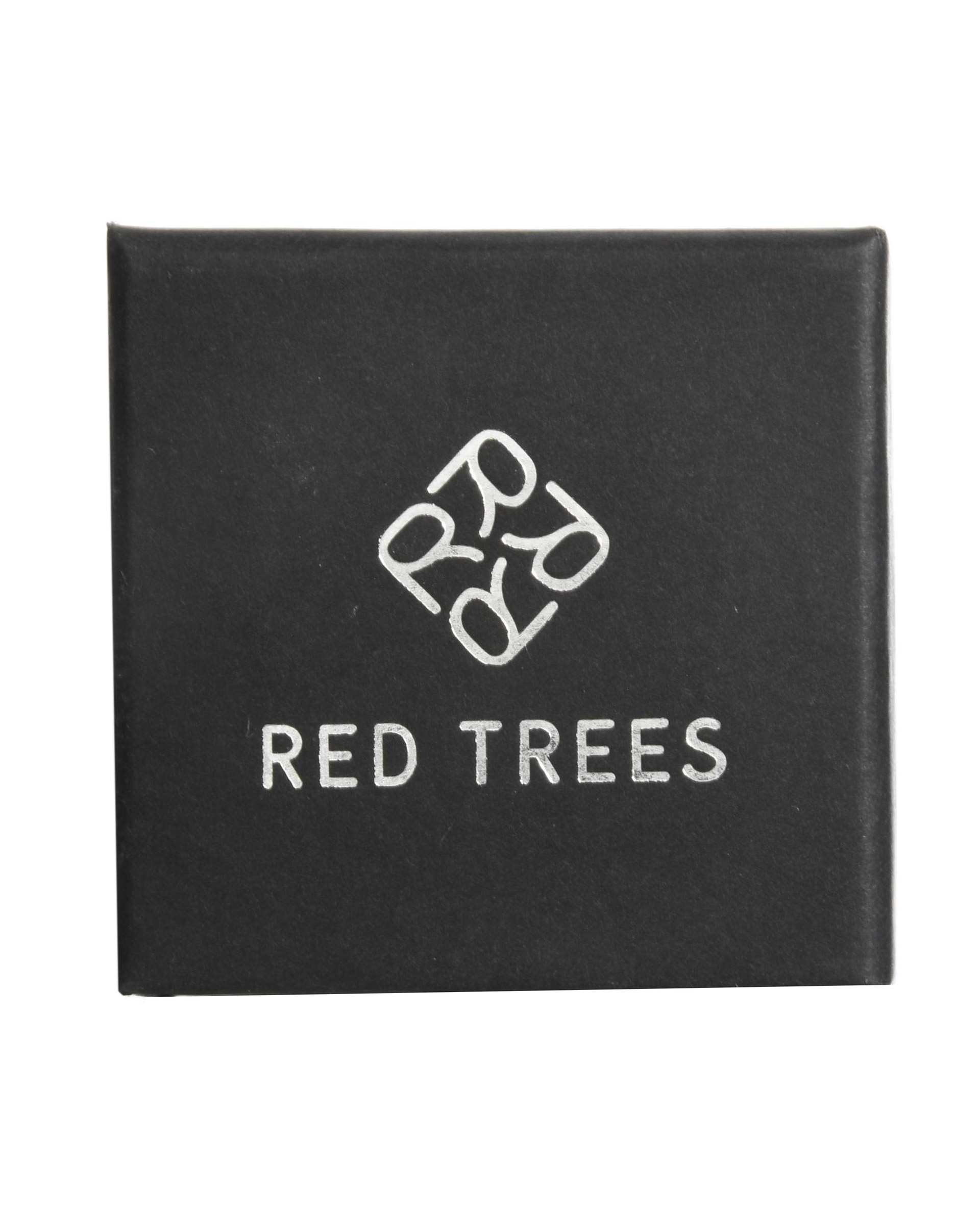 گوشواره روکش طلا مربع مدل Red Trees طرح سواروسکی SWAROVSKI