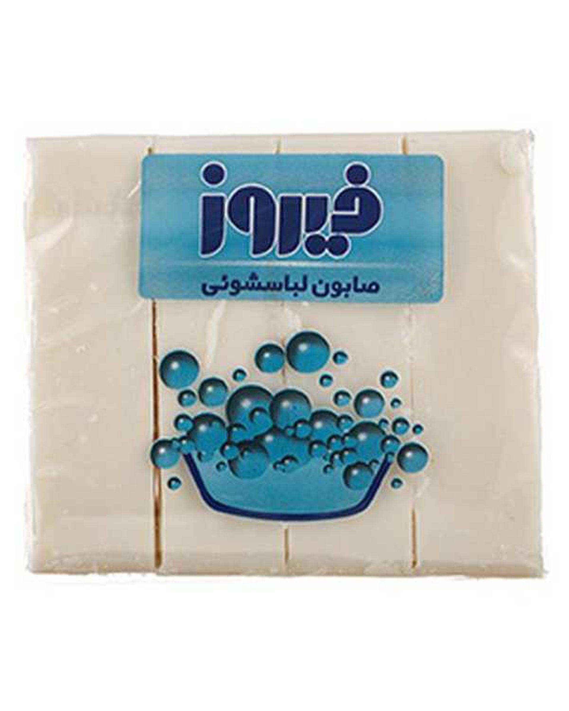 صابون لباسشویی 480 گرمی فیروز Firooz بسته 4 عددی