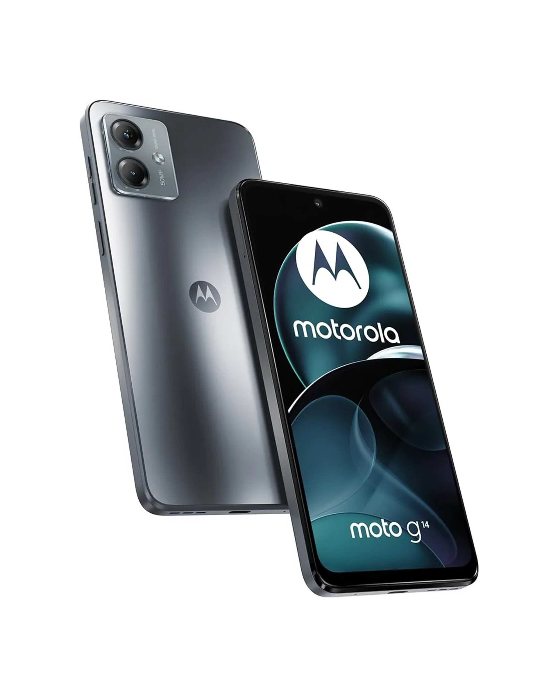 گوشی موبایل موتورولا مدل Moto G14 دو سیم کارت ظرفیت 128 گیگابایت و رم 4 گیگابایت خاکستری