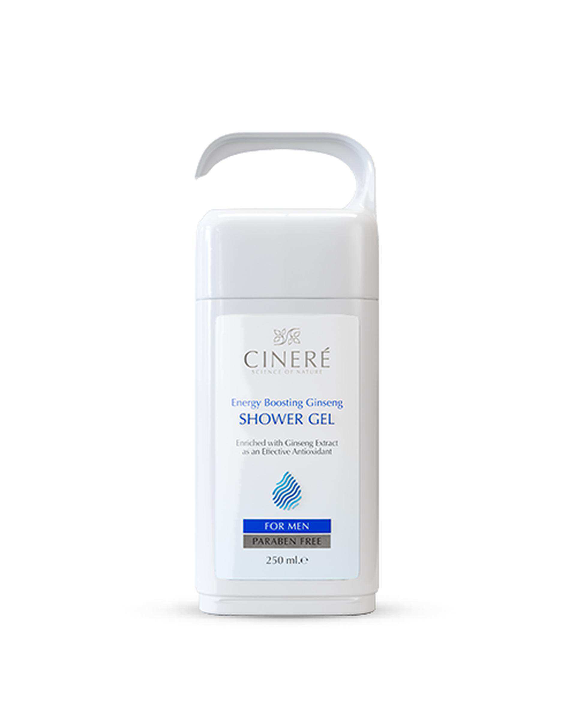 شامپو بدن مردانه سینره Cinere حاوی عصاره جینسینگ 250ml