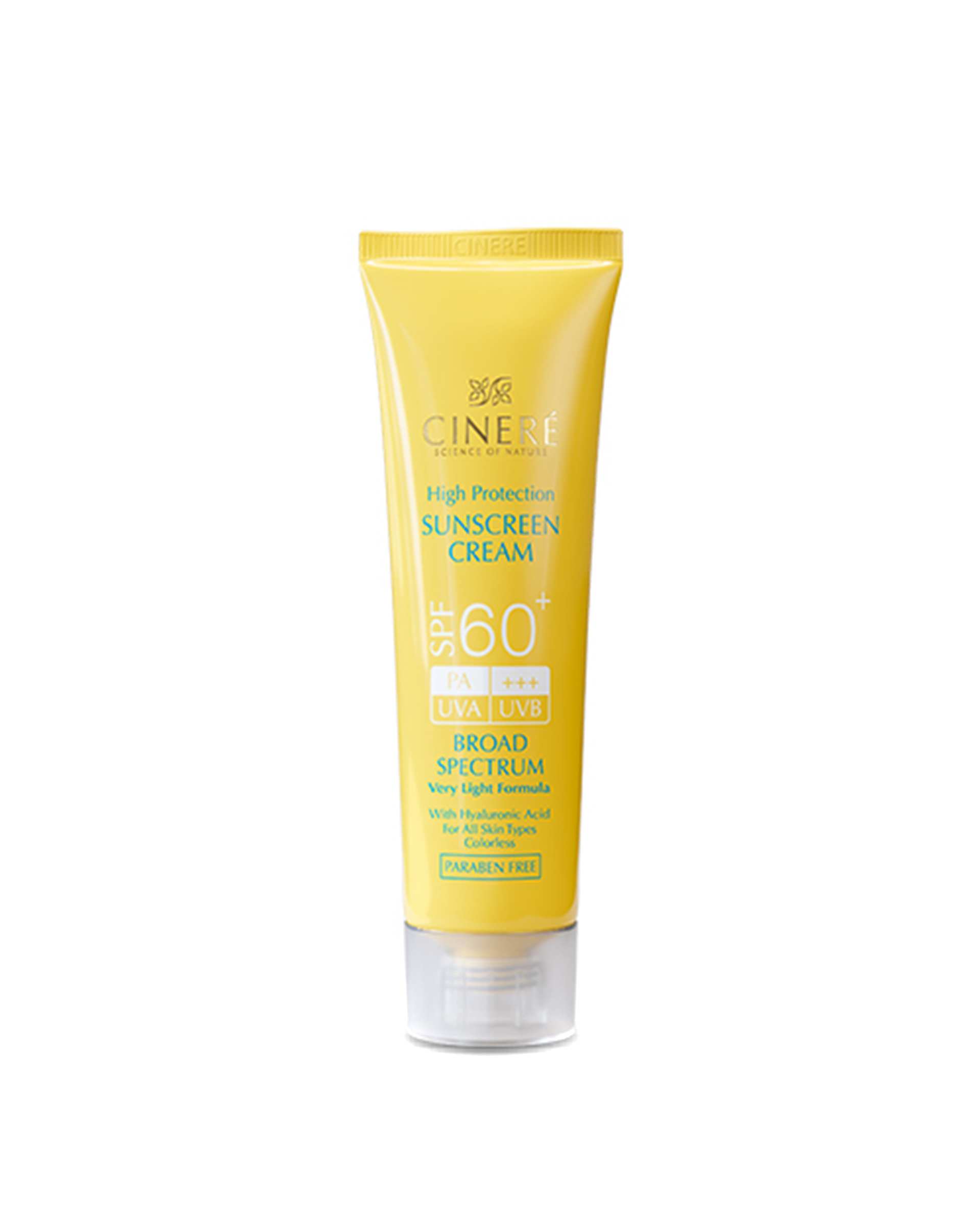 کرم ضد آفتاب SPF60 سینره Cinere مناسب انواع پوست  