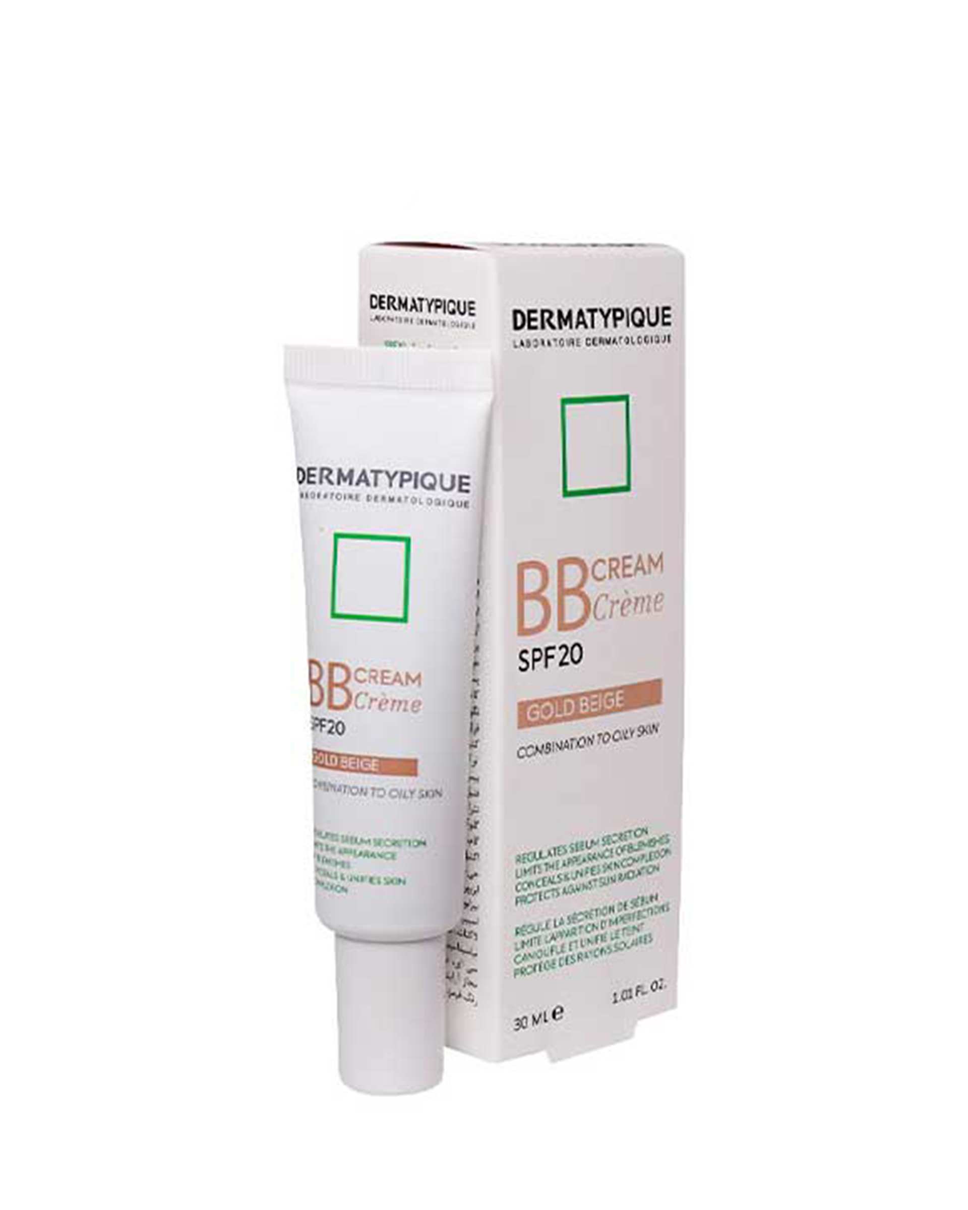 بی بی کرم SPF20 درماتیپیک Dermatypique رنگ بژ طلایی