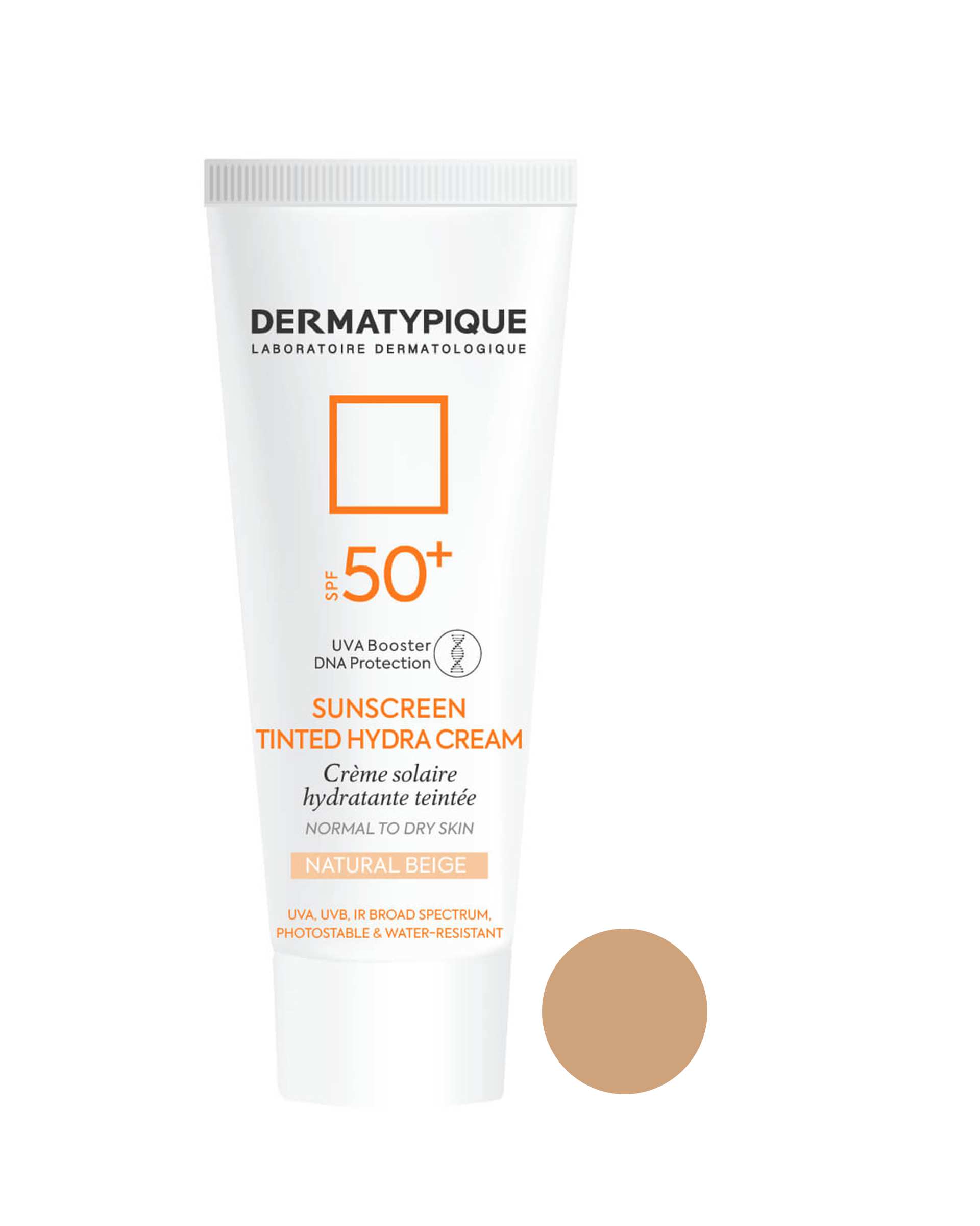 کرم ضد آفتاب رنگی SPF50 هیدرا درماتیپیک Dermatypique رنگ بژ طبیعی