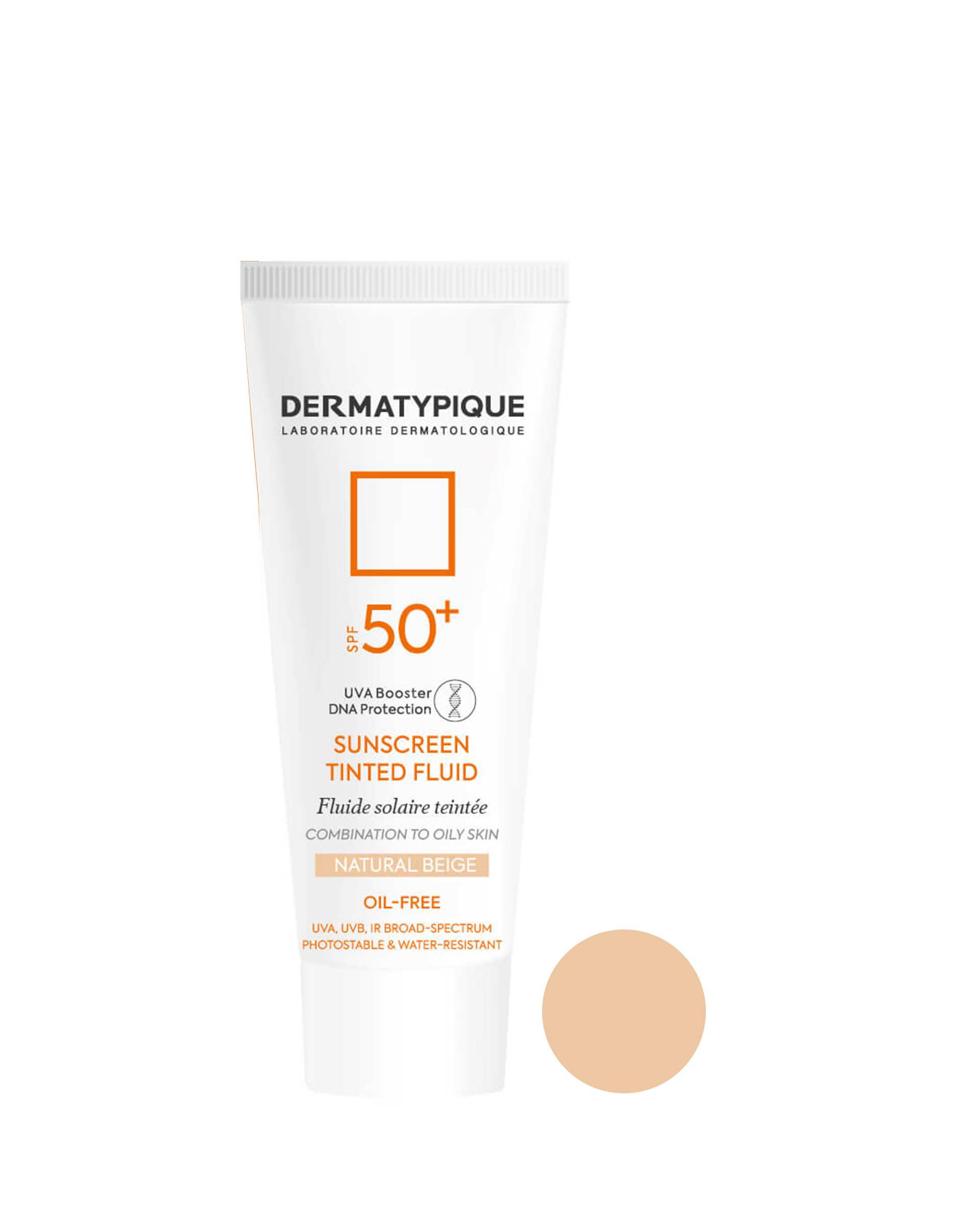 فلوئید ضد آفتاب رنگی SPF50 درماتیپیک Dermatypique رنگ بژ طبیعی