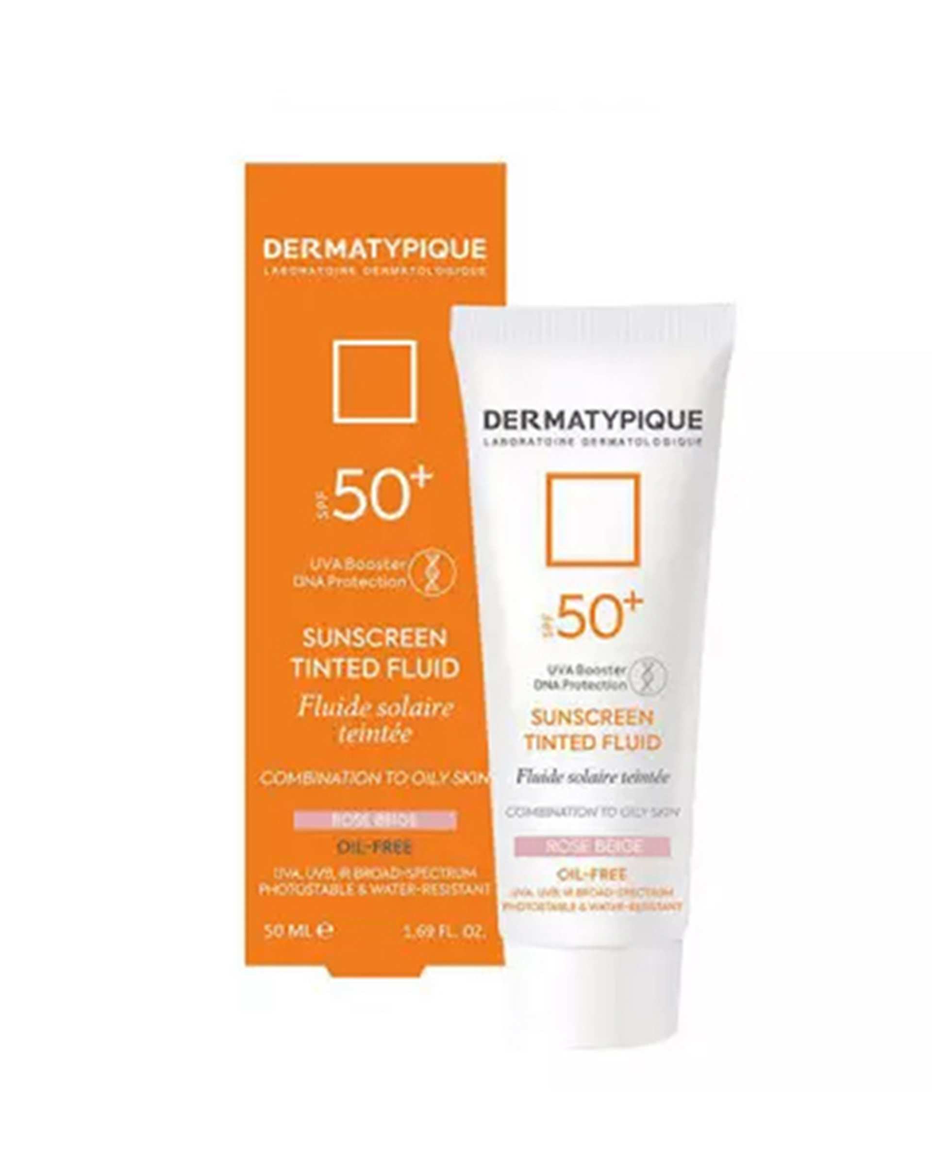 فلوئید ضد آفتاب رنگی SPF50 درماتیپیک Dermatypique رنگ رز بژ