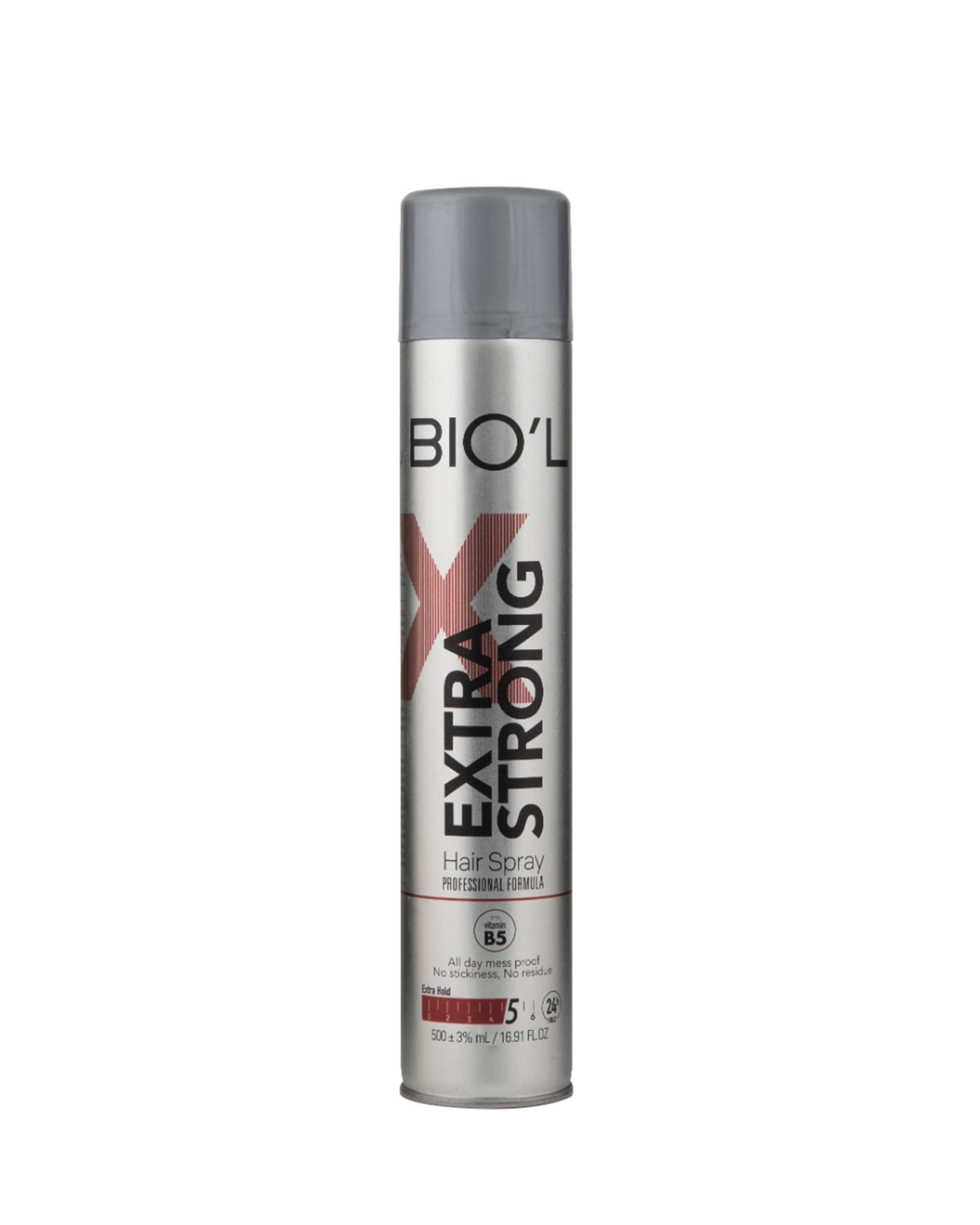 اسپری حالت دهنده مو بیول Biol مدل Extra Strong حجم 500ml