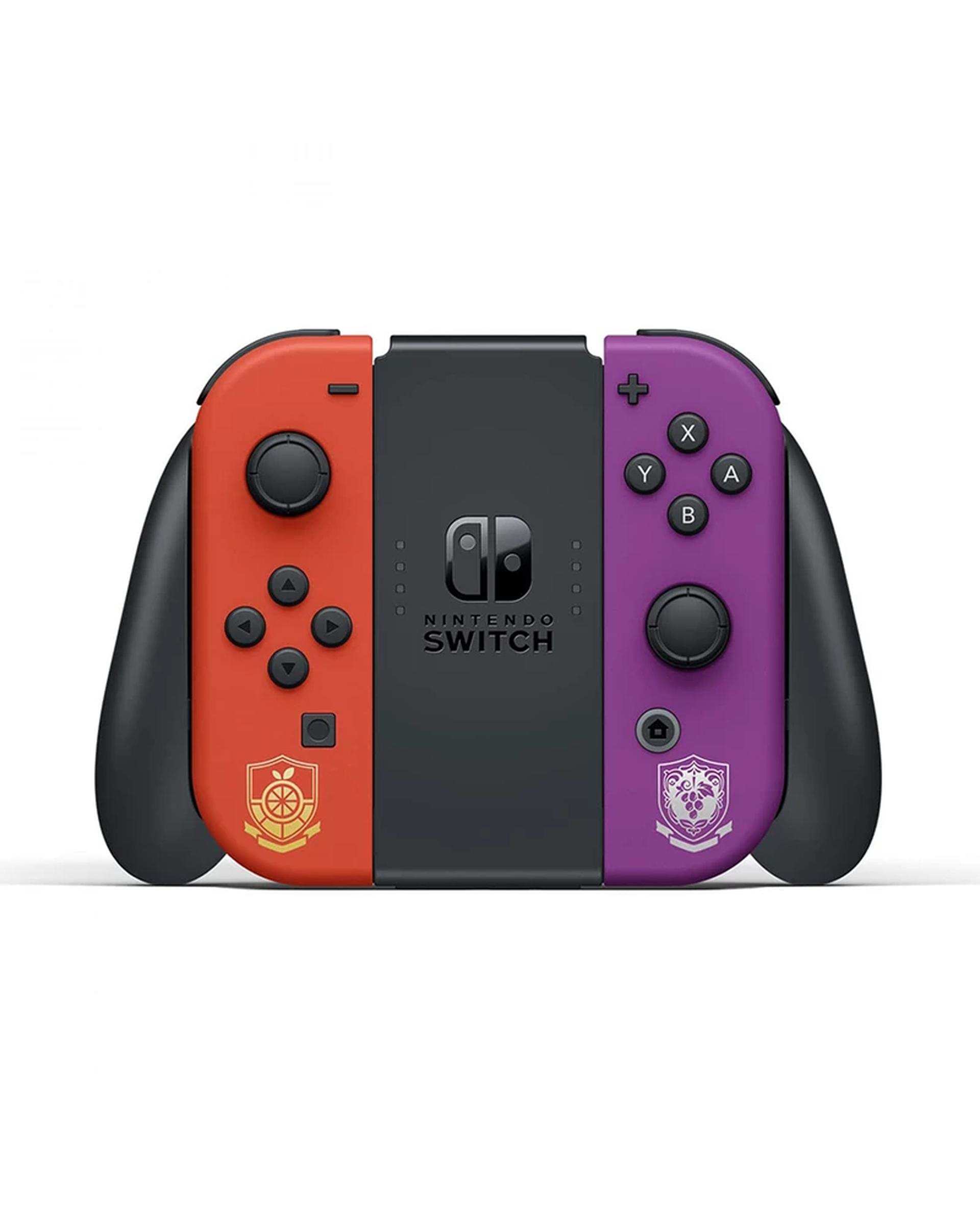 کنسول بازی نینتندو مدل Switch White OLED Pokémon Scarlet & Violet