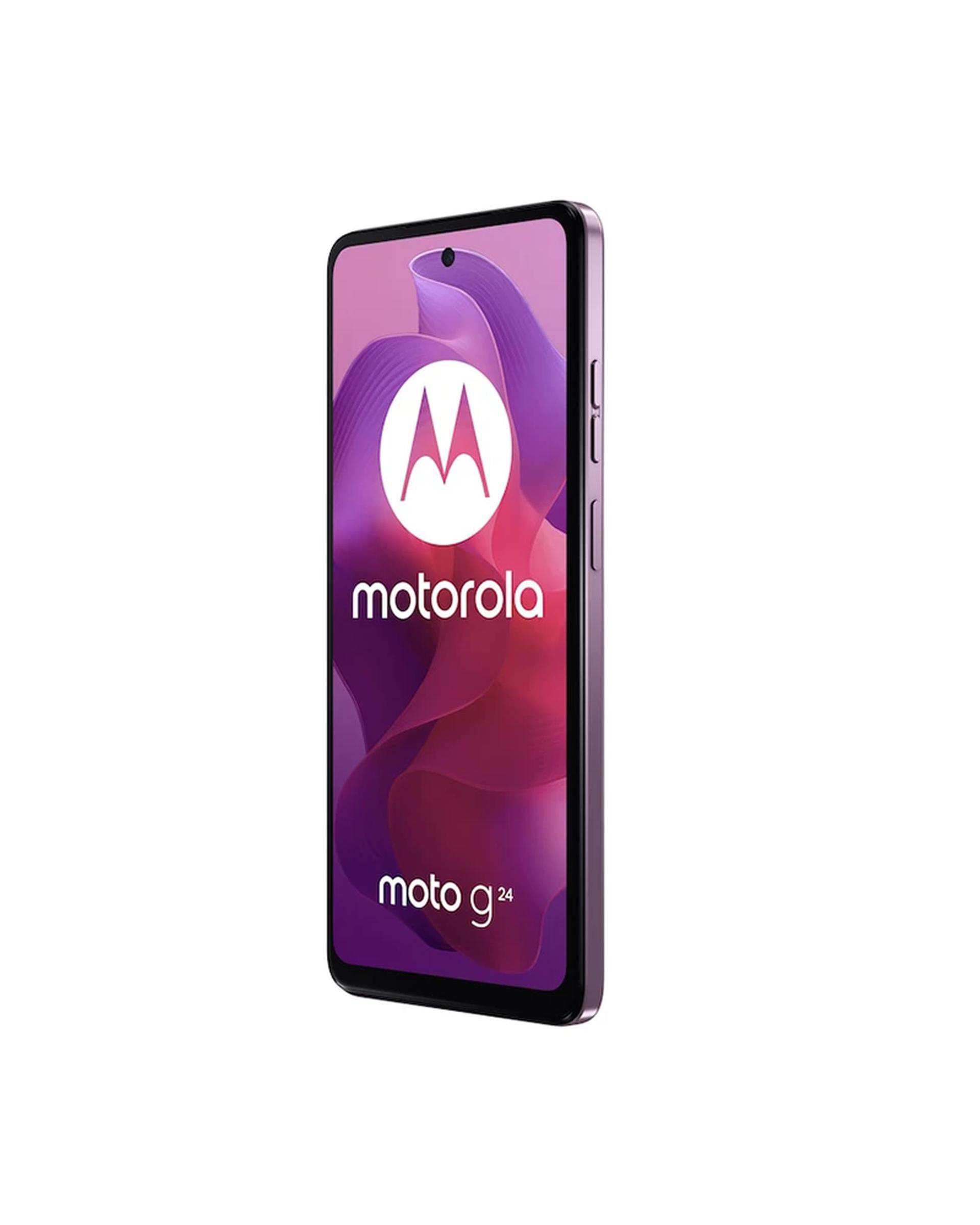 گوشی موبایل موتورولا مدل Moto G24 ظرفیت 128 گیگابایت رم 8 گیگابایت صورتی