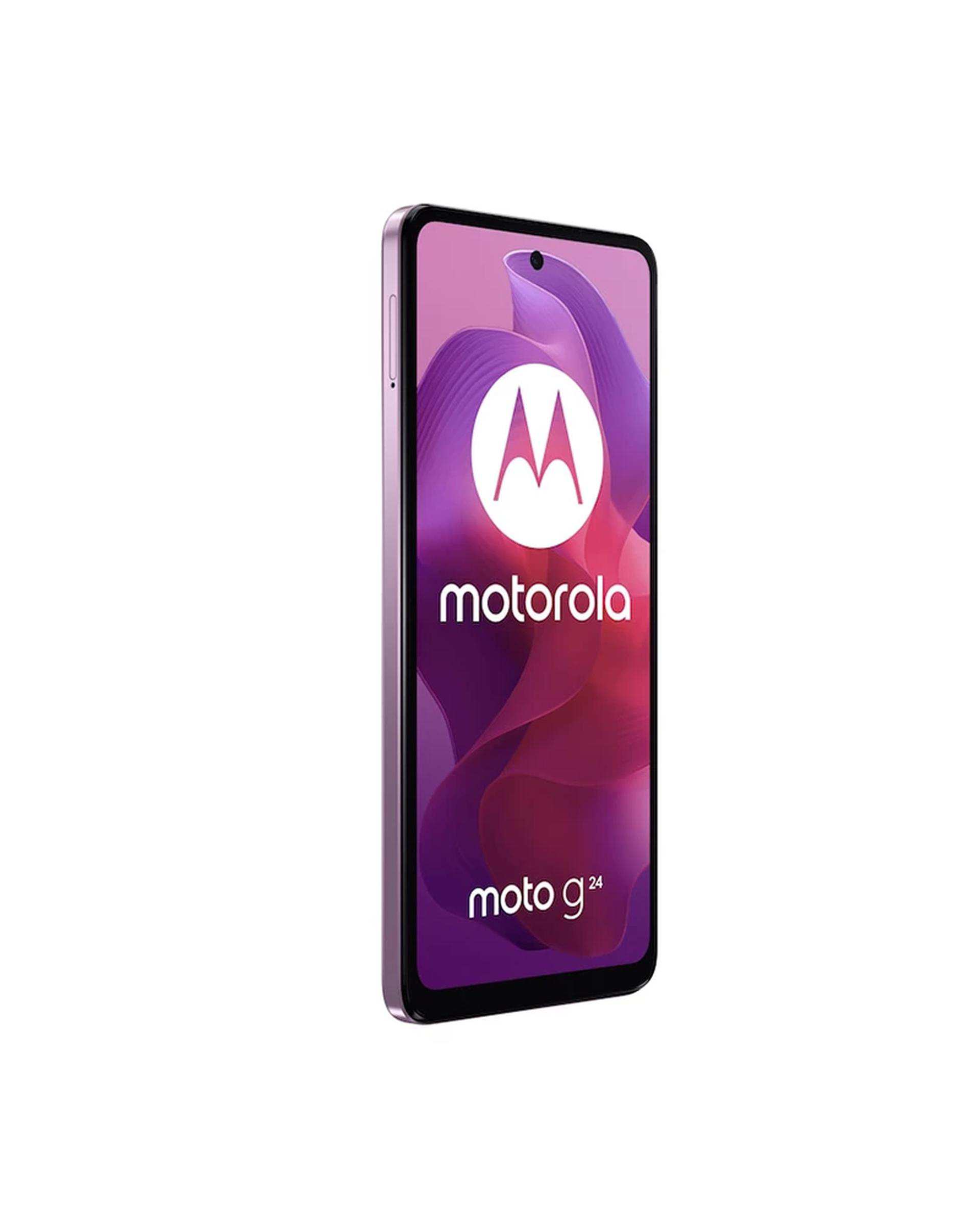 گوشی موبایل موتورولا مدل Moto G24 ظرفیت 128 گیگابایت رم 8 گیگابایت صورتی