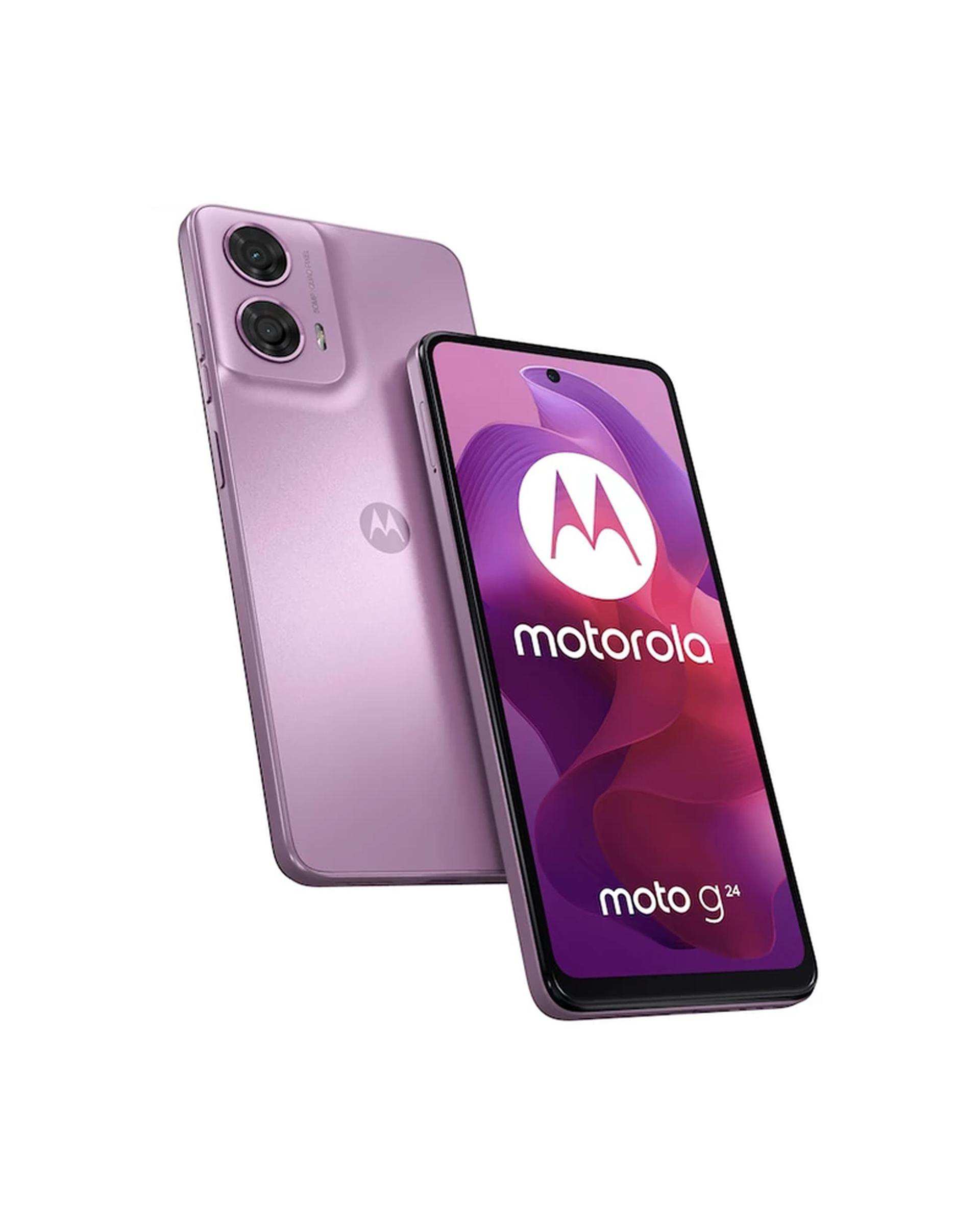 گوشی موبایل موتورولا مدل Moto G24 ظرفیت 128 گیگابایت رم 8 گیگابایت صورتی