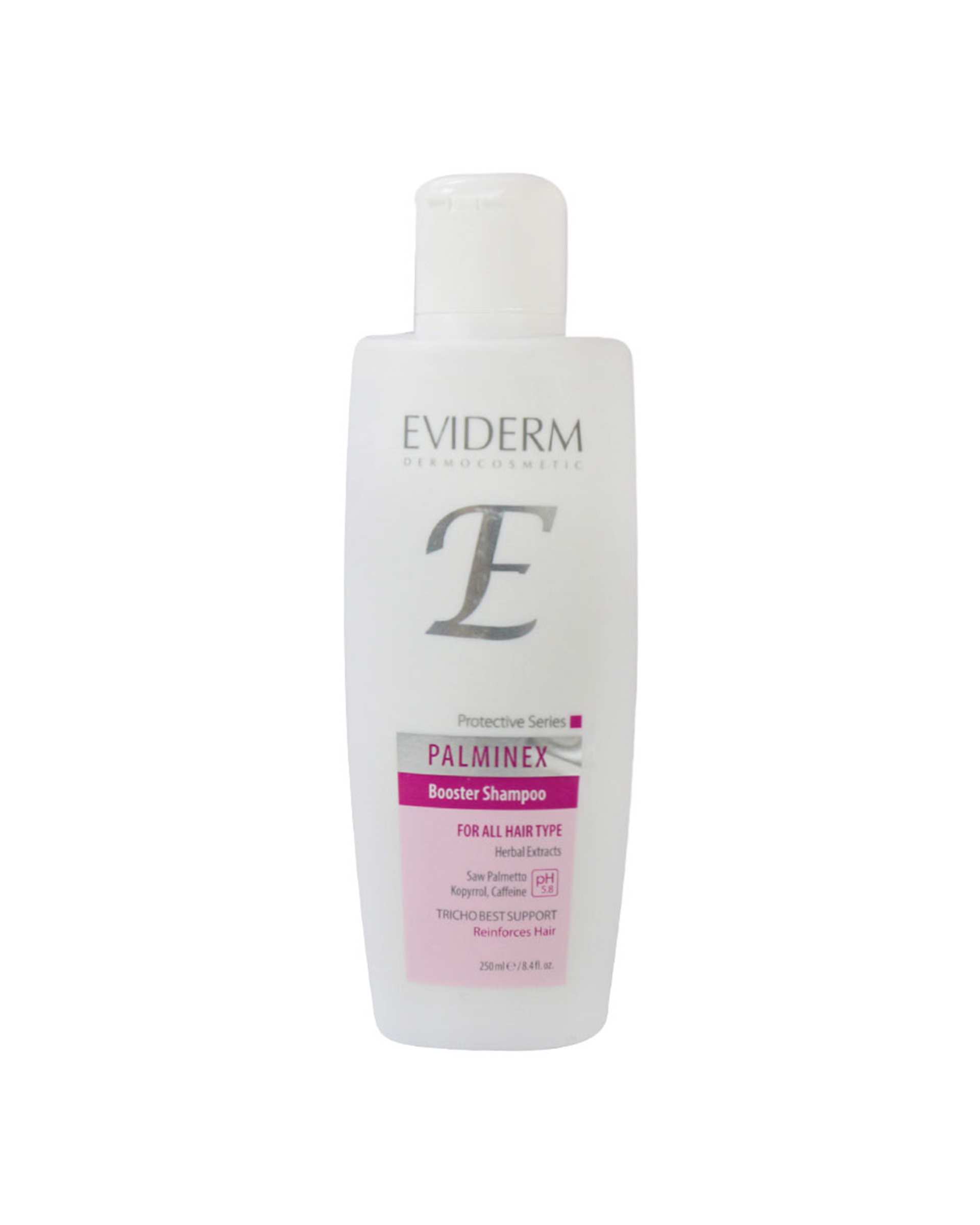 شامپو ضد ریزش مو Eviderm مدل پالمینکس Palminex حجم 250ml