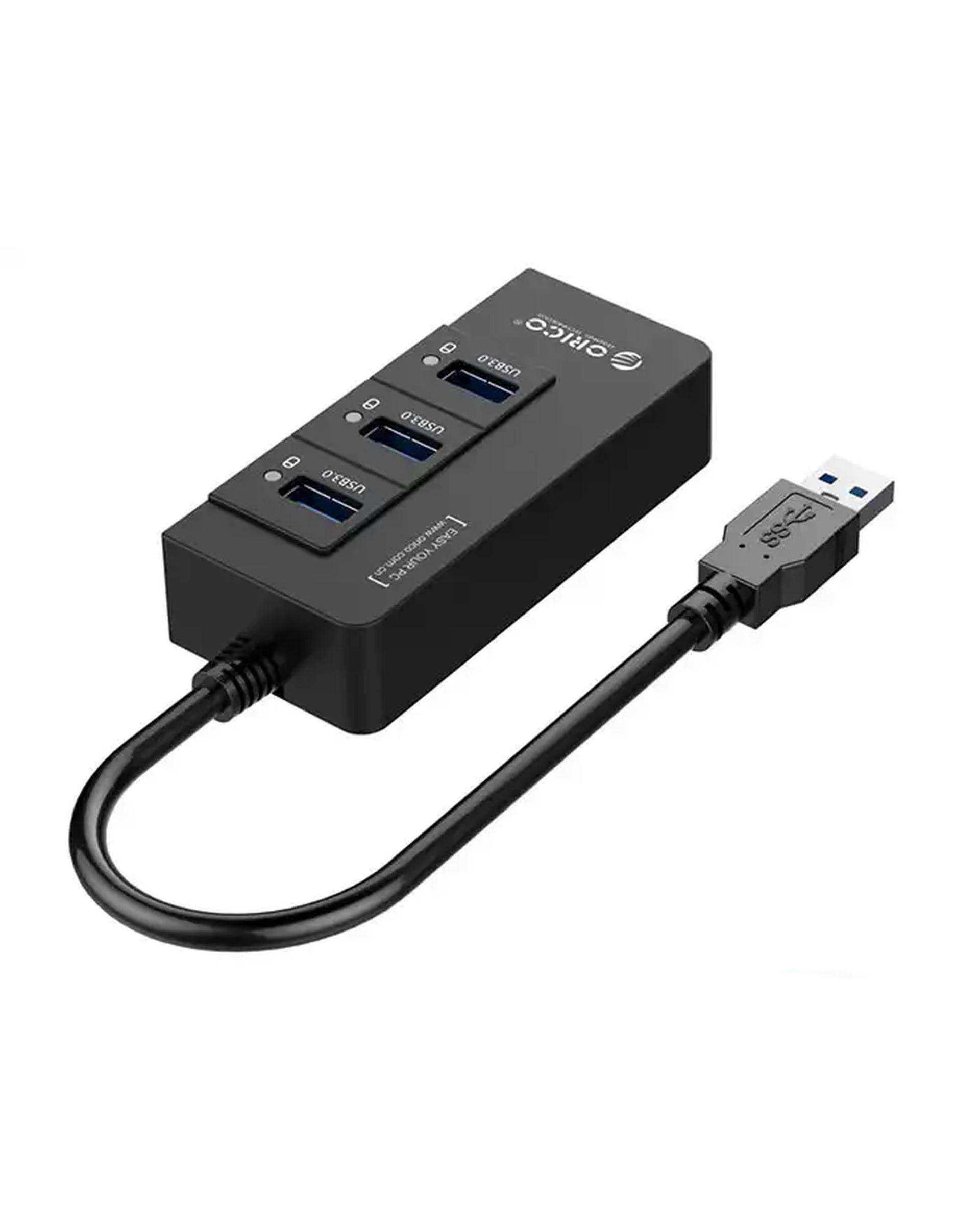 هاب اترنت و یو اس بی اوریکو Orico USB3.0 Gigabit Ethernet Adapter HR01-U3