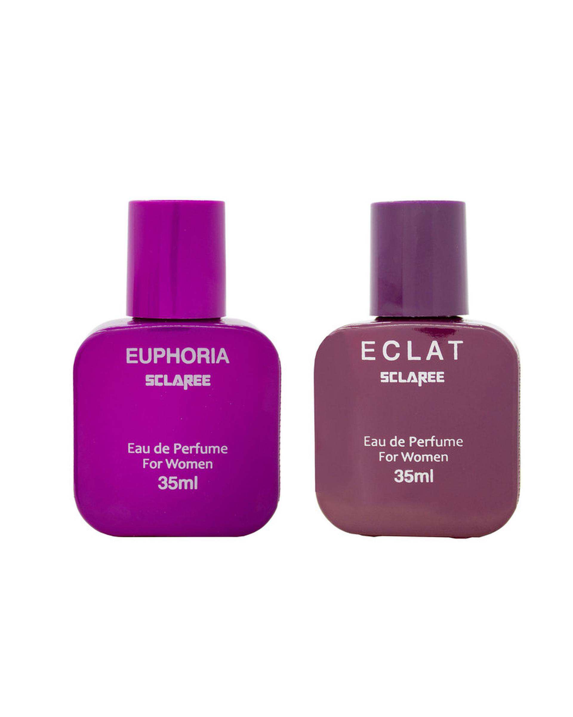 عطر جیبی زنانه مدل Euphoria به همراه عطر جیبی زنانه مدل Eclat اسکلاره Sclaree حجم 35 میلی لیتر بسته 2 عددی