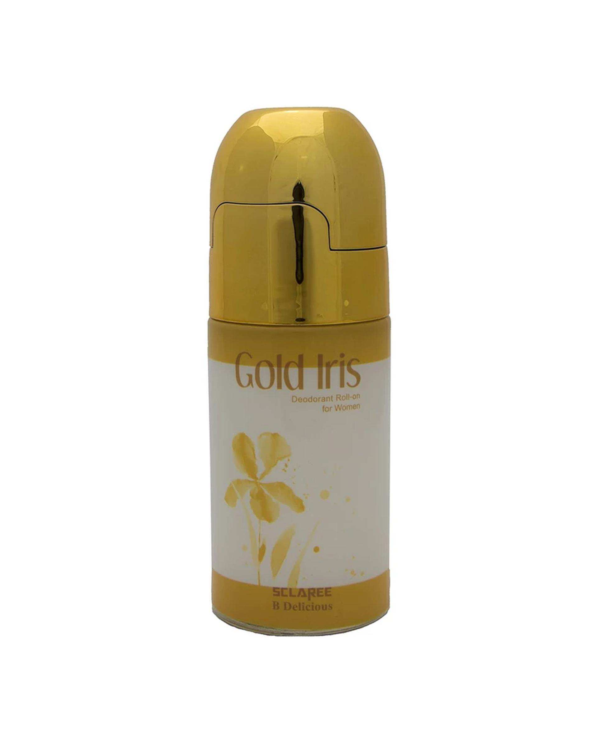 مام رول ضد تعریق زنانه اسکلاره Sclaree مدل Gold Iris حجم 60ml