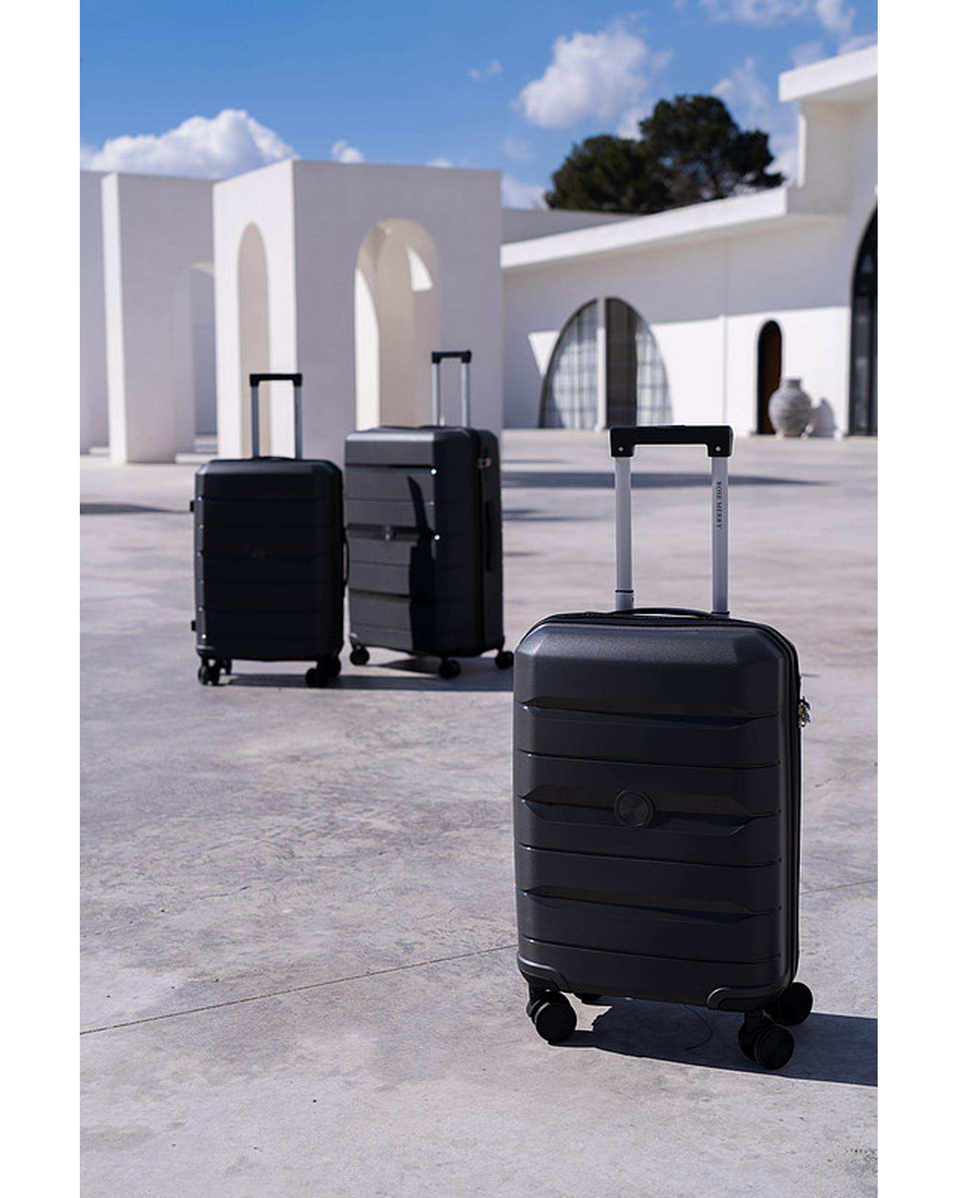 چمدان رزمری Rose Merry مدل RL-303-3S مشکی سایز بزرگ
