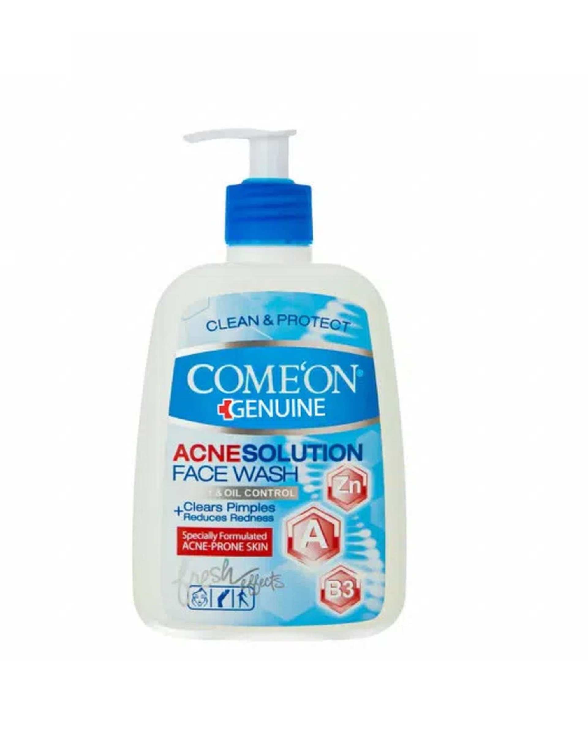 ژل شستشوی صورت کامان Come On مدل Acne Solution مناسب پوست دارای جوش 500ml