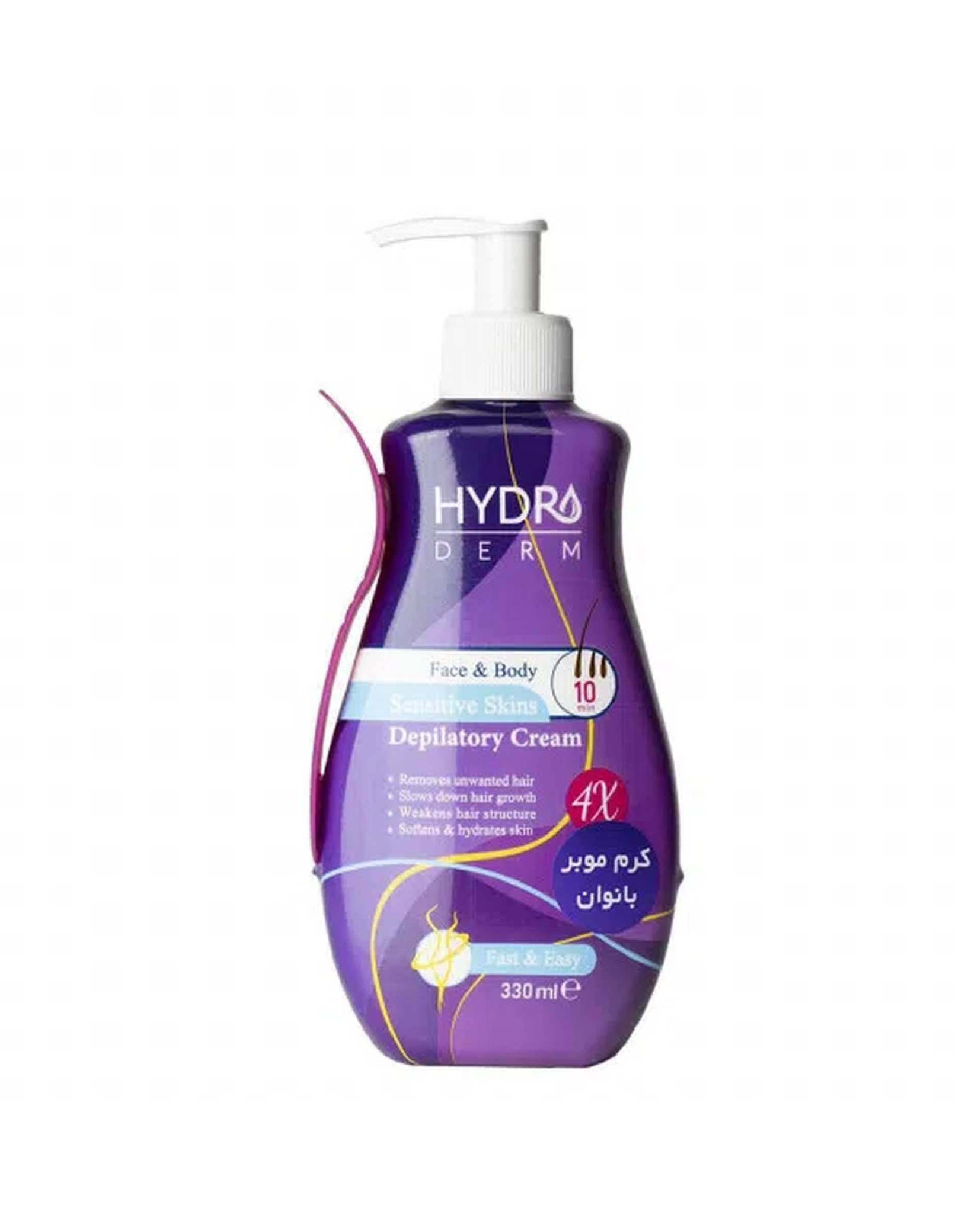 کرم موبر صورت و بدن زنانه هیدرودرم Hydroderm مناسب پوست های حساس 330ml